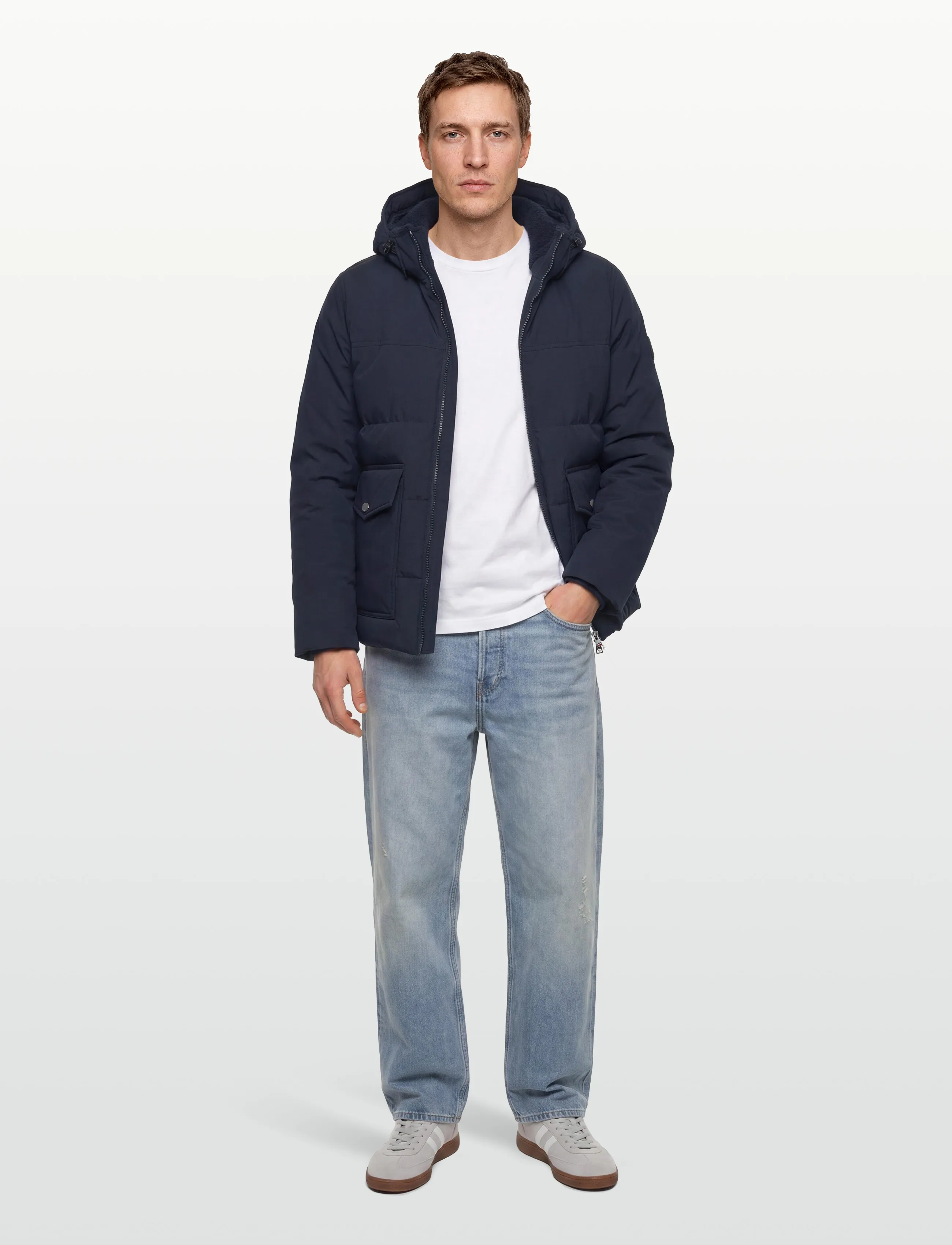 Tommy Hilfiger - ROCKIE UTILITY HOODED JACKET - talvejoped - desert sky - 0