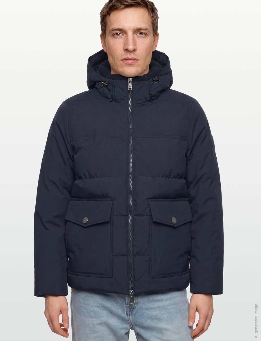 Tommy Hilfiger - ROCKIE UTILITY HOODED JACKET - forede jakker - desert sky - 3