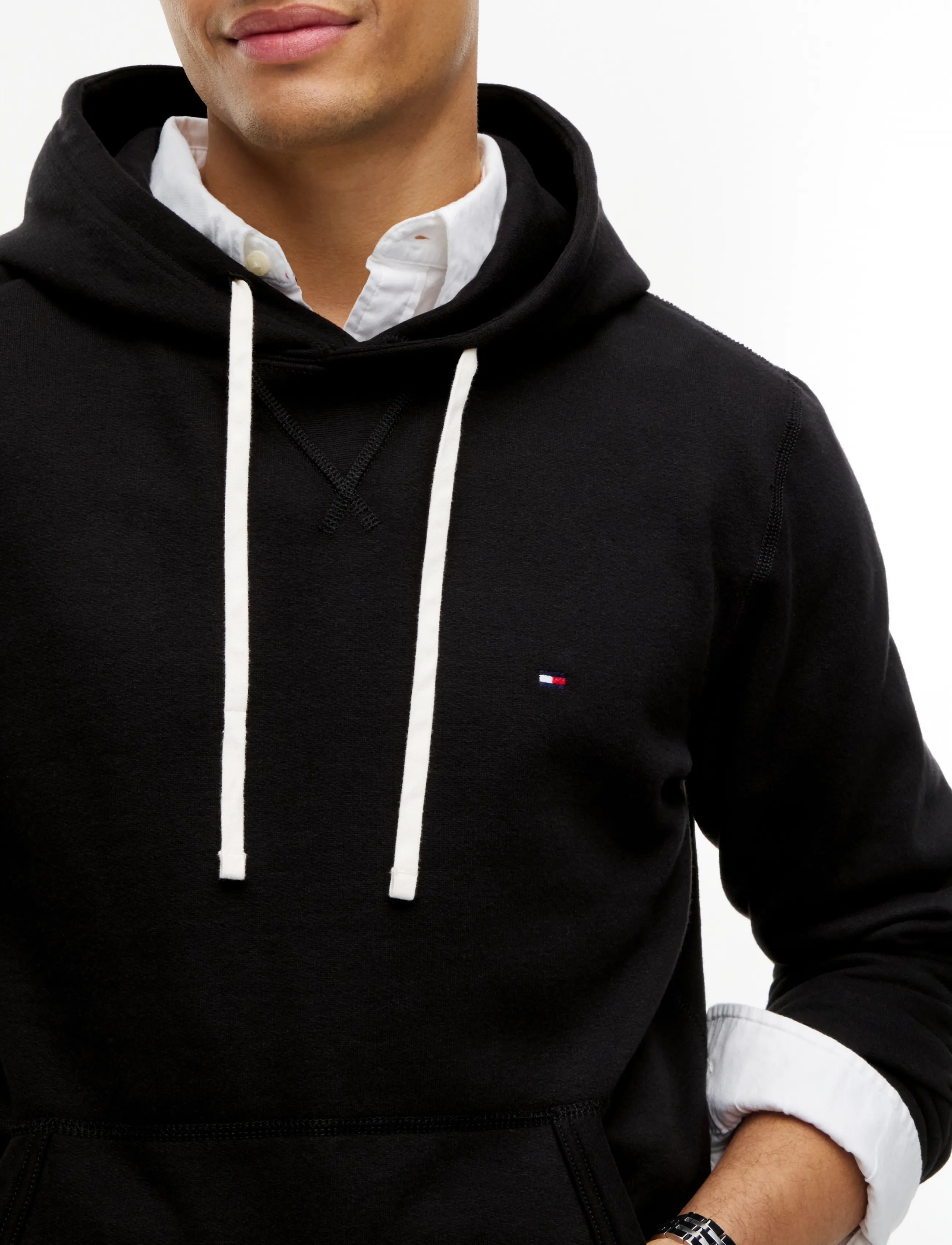 Tommy Hilfiger - ESSENTIAL FLEECE HOODY - hoodies - black - 4