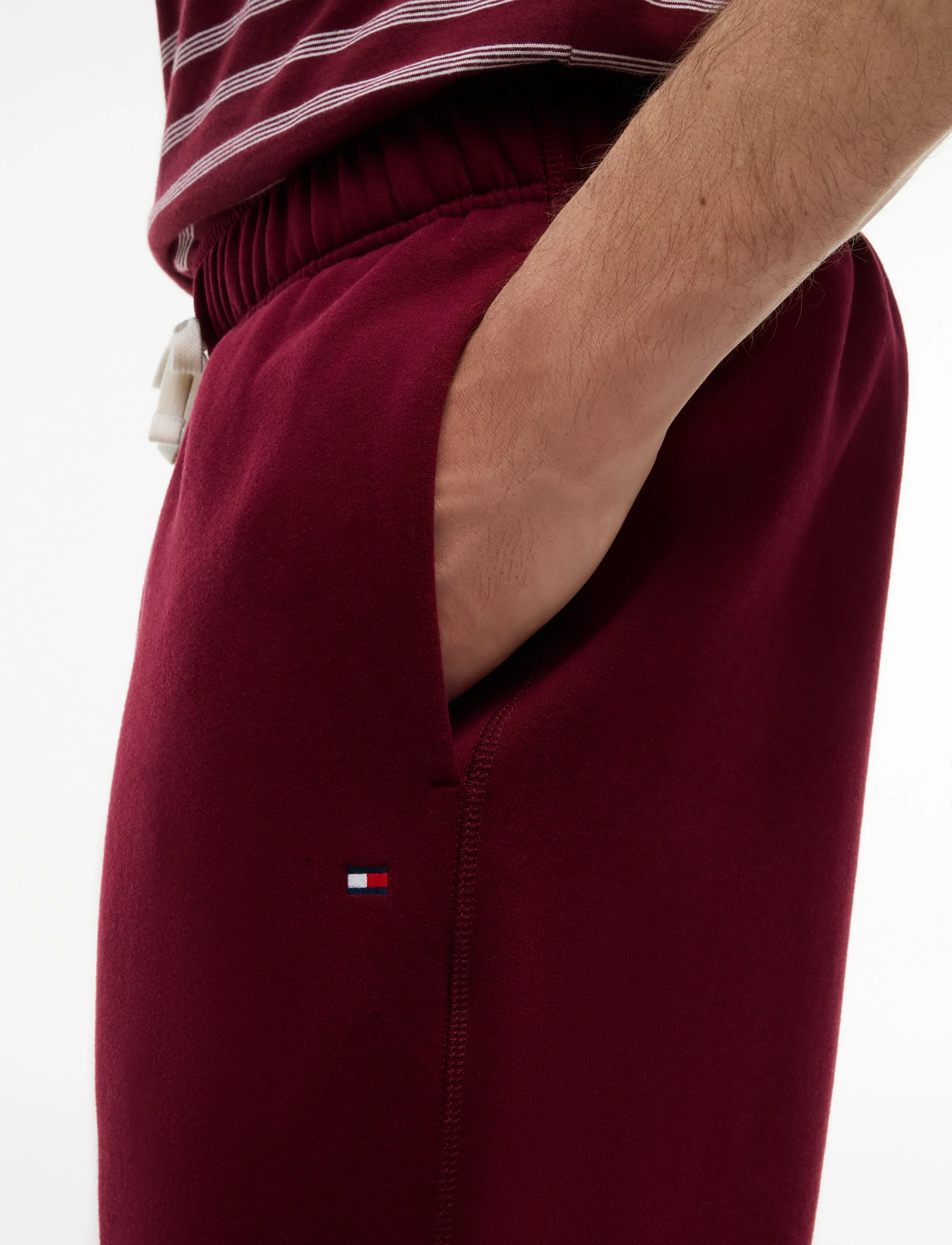 Tommy Hilfiger - ESSENTIAL FLEECE SWEATPANT - shop efter anledning - burgundy - 4