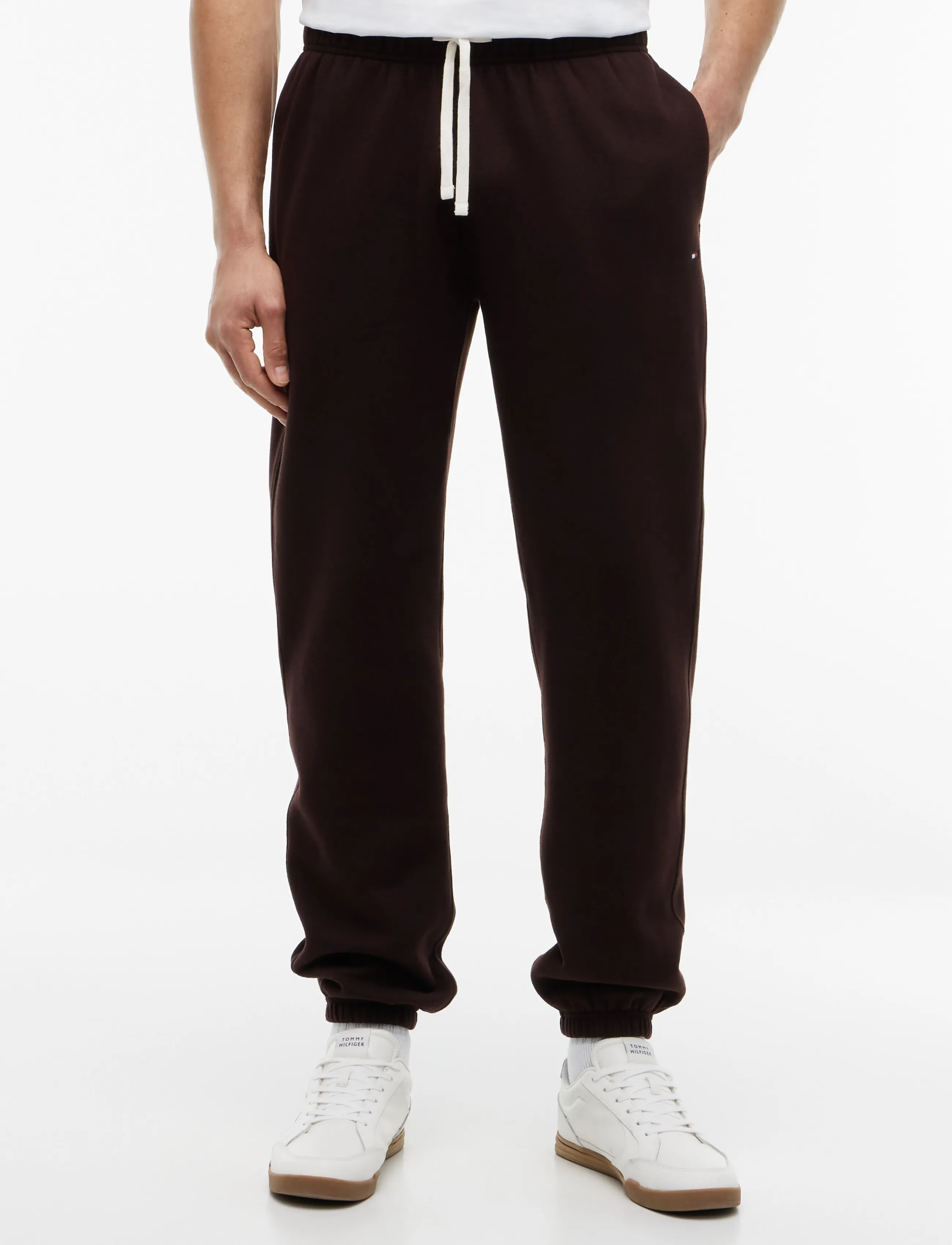 Tommy Hilfiger ESSENTIAL FLEECE SWEATPANT - Kläder - CHOCOLATE / brown
