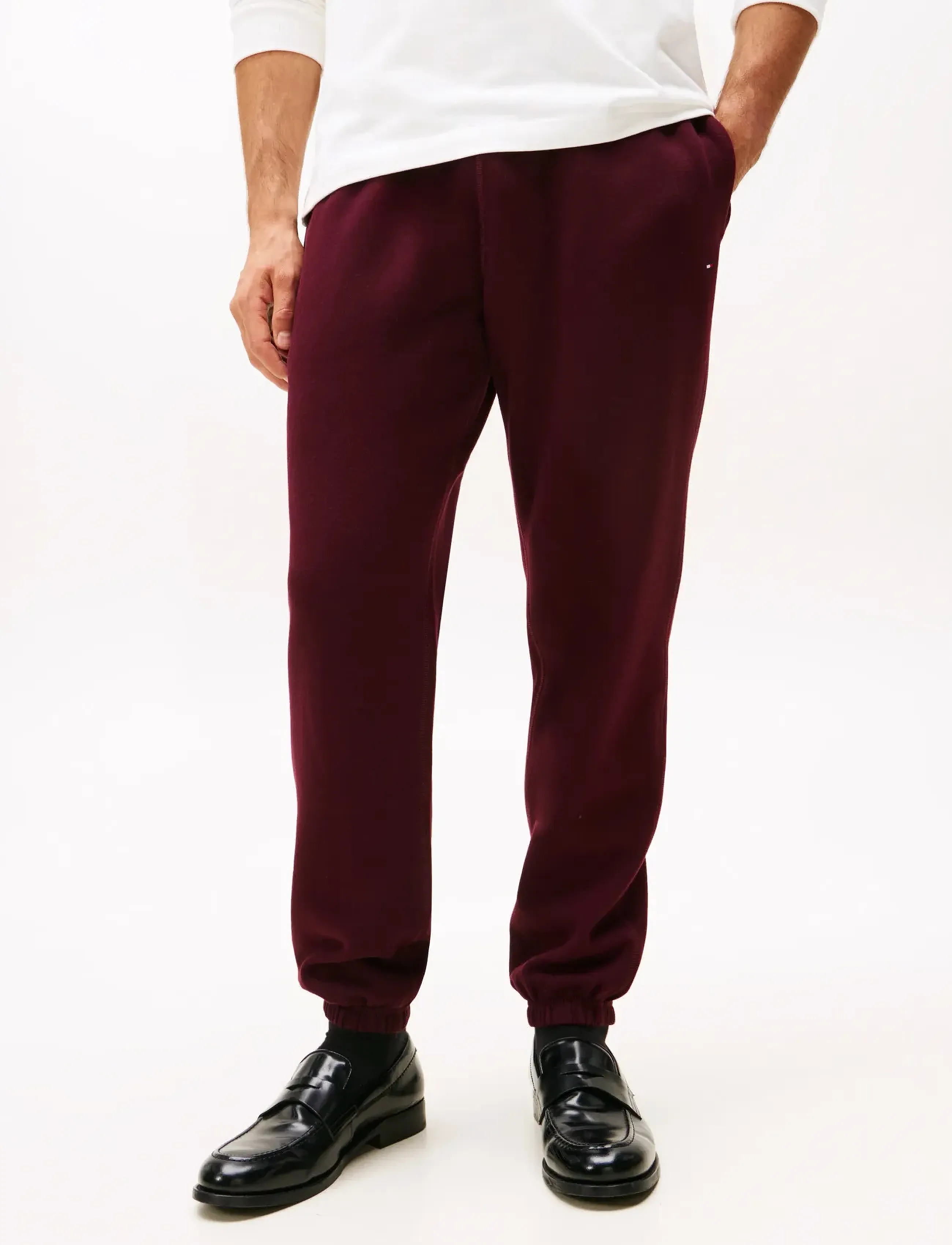 Tommy Hilfiger - ESSENTIAL FLEECE SWEATPANTS - nach anlass kaufen - deep burgundy - 4