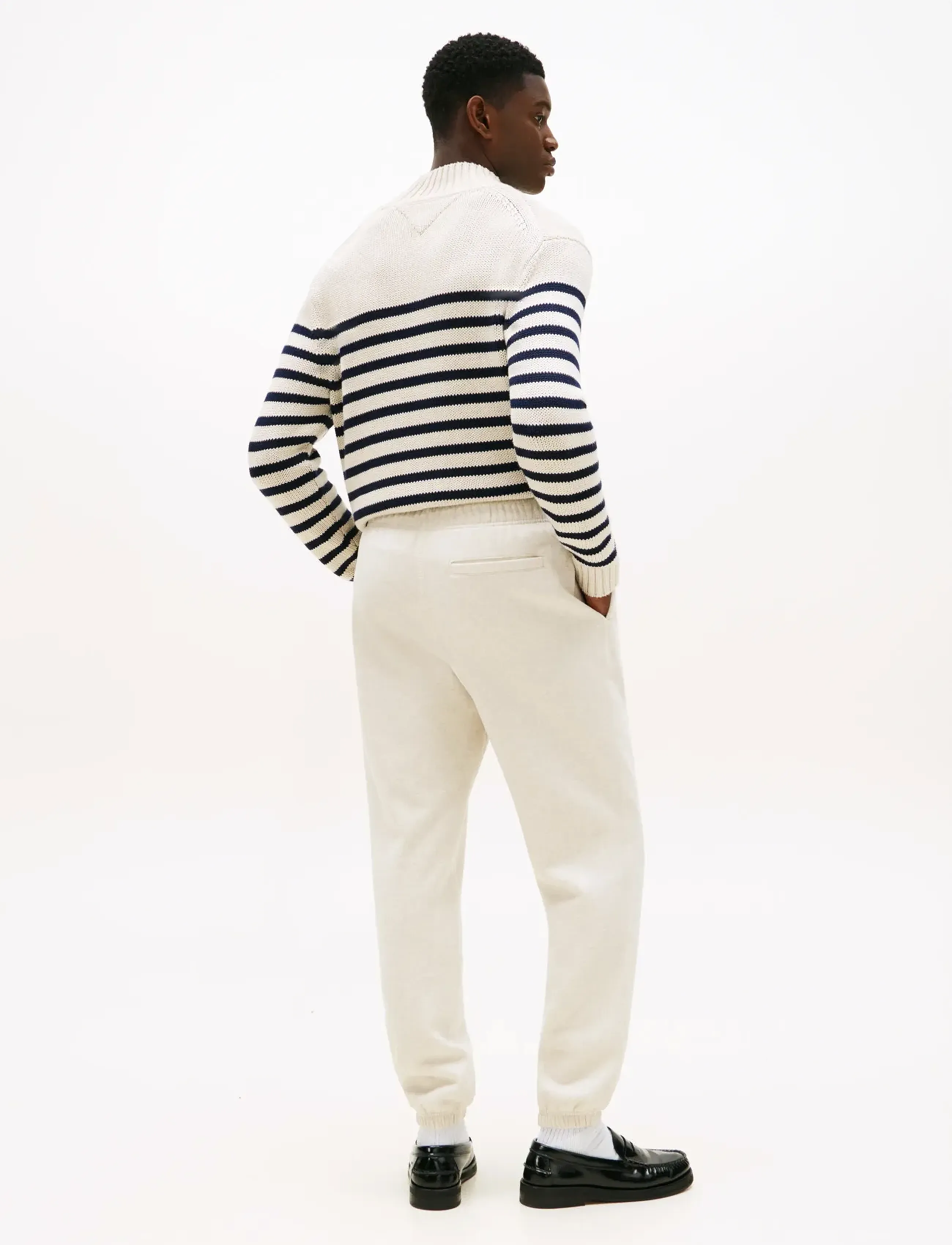 Tommy Hilfiger - ESSENTIAL FLEECE SWEATPANTS - shoppa efter tillfälle - heathered oatmilk - 5
