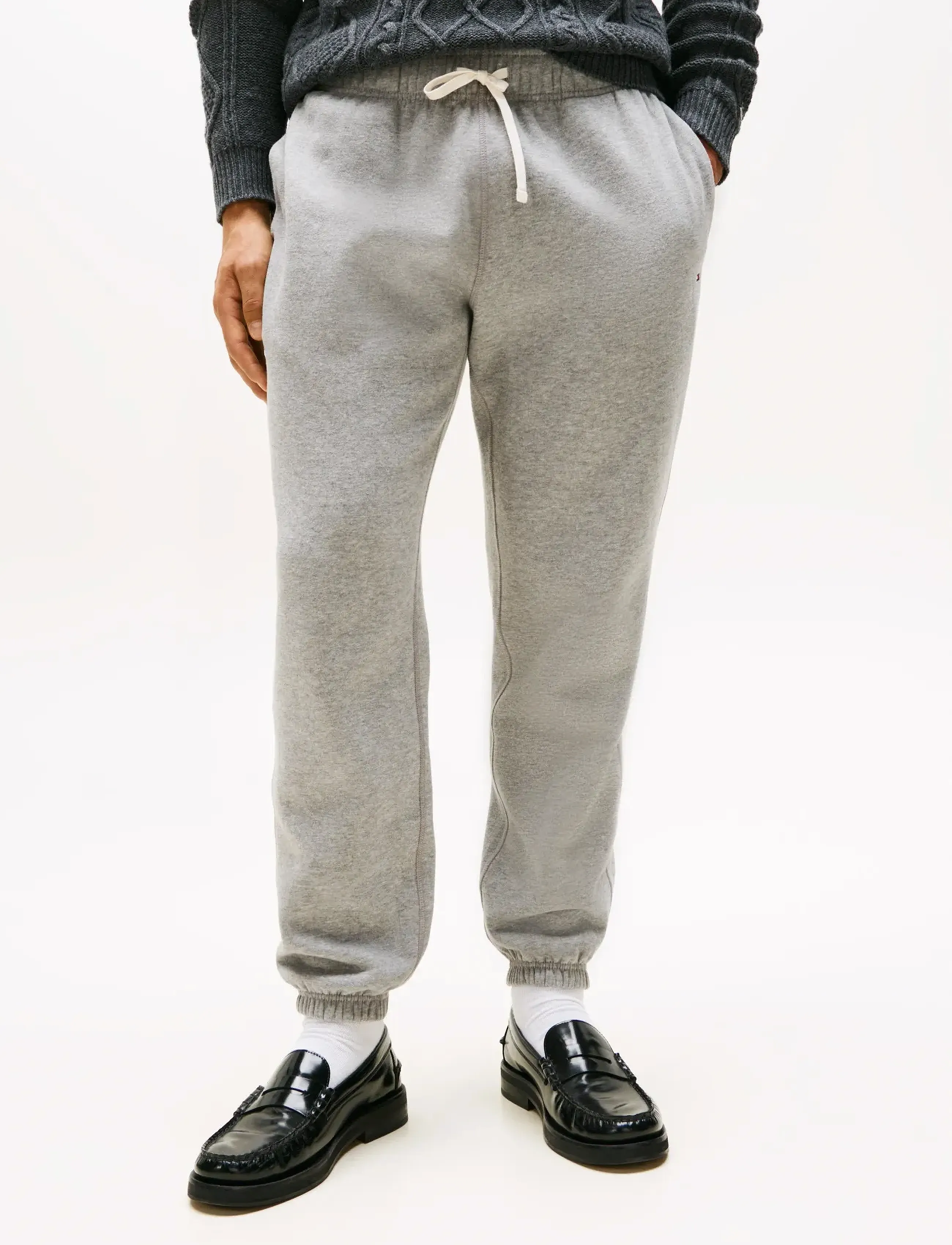 Tommy Hilfiger - ESSENTIAL FLEECE SWEATPANTS - prekės kiekvienai progai - medium grey heather - 4