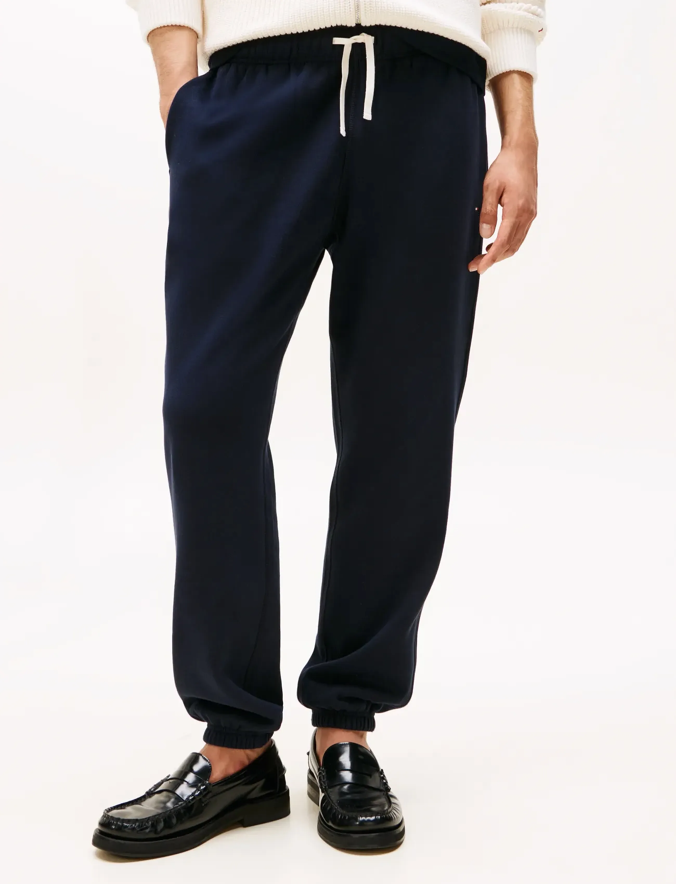 Tommy Hilfiger Essential Fleece Sweatpant, S, Unterteile, Marineblau - Sweatpants, Männerswear