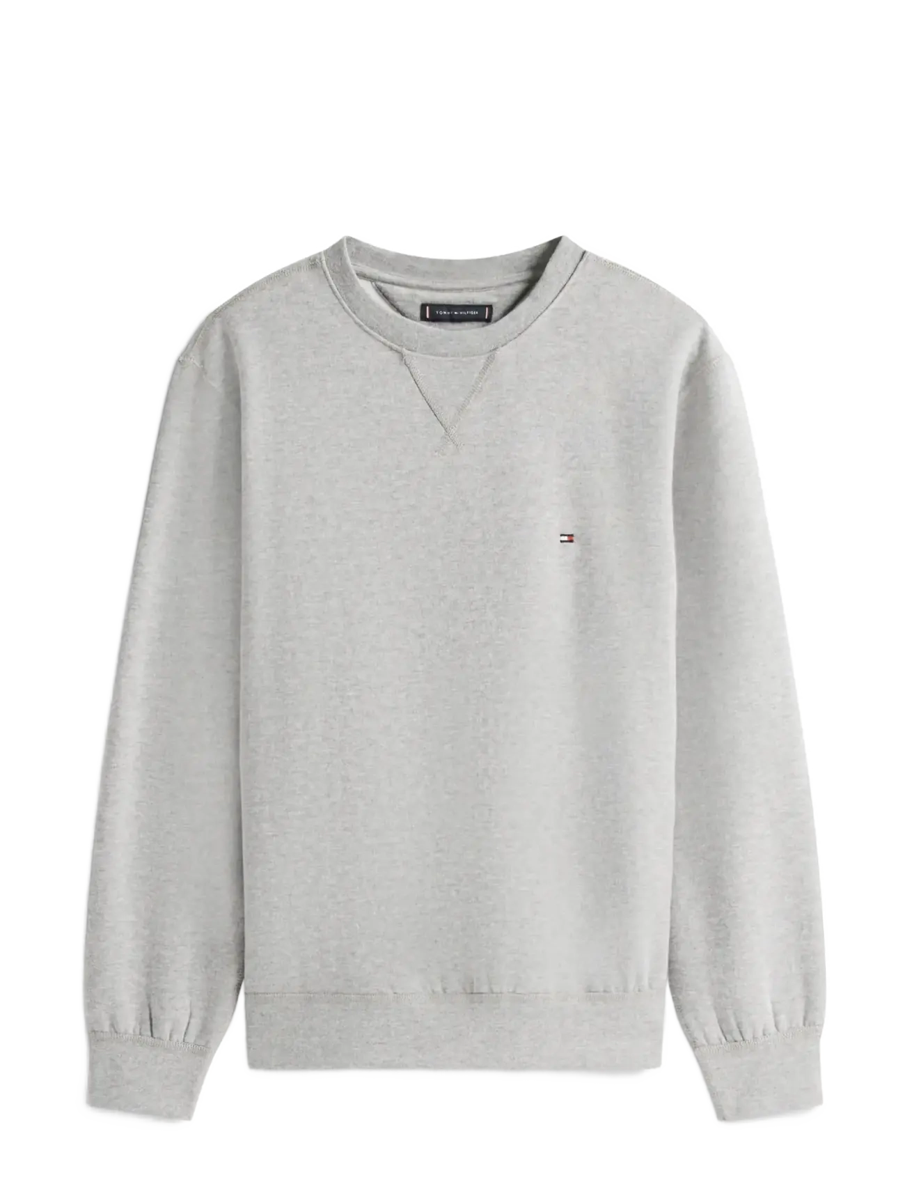 Tommy Hilfiger ESSENTIAL FLEECE CREWNECK - Kleding - MEDIUM GREY HEATHER / grey