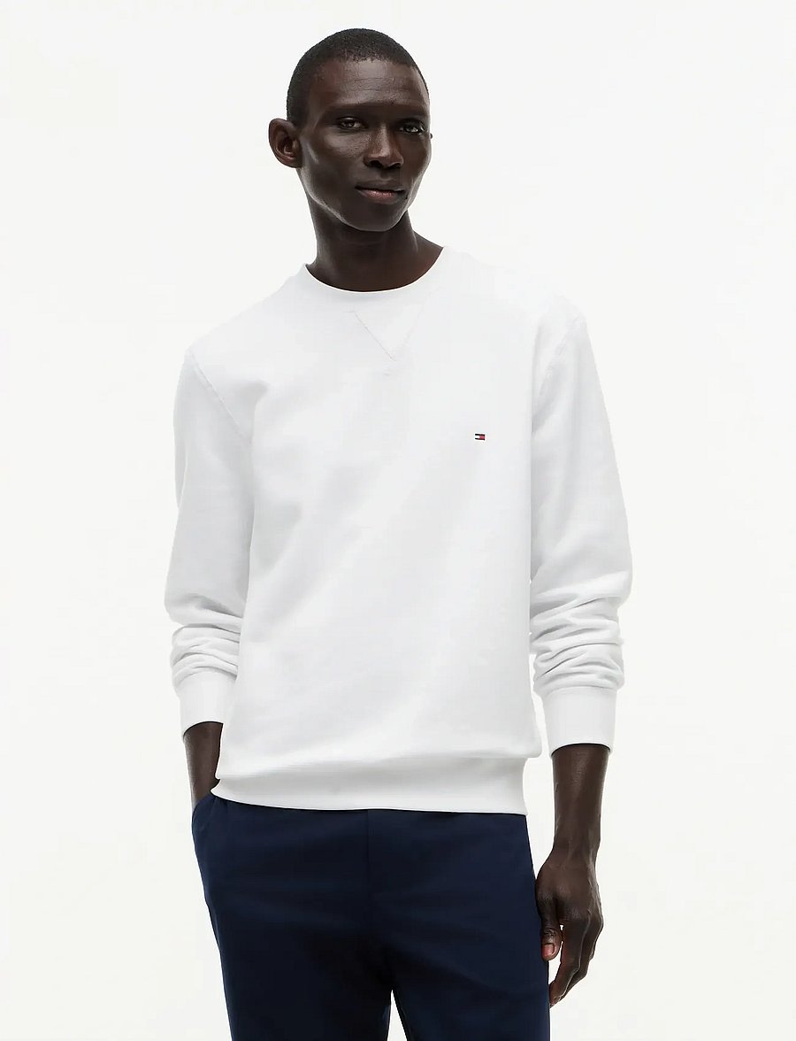 Tommy Hilfiger - ESSENTIAL FLEECE CREWNECK - vacation essentials - white - 0