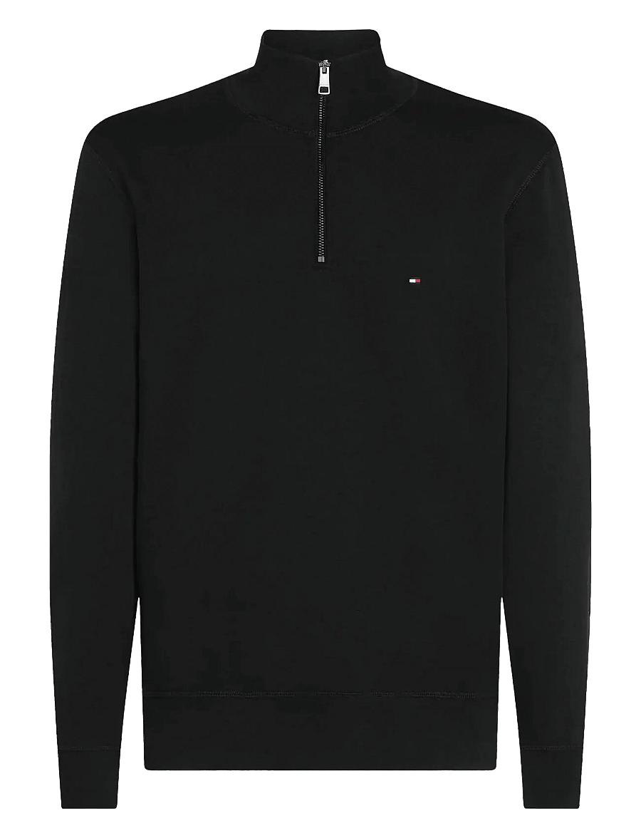 Tommy Hilfiger - ESSENTIAL FLEECE 1/4 ZIP - pullover mit halbem reißverschluss - black - 1