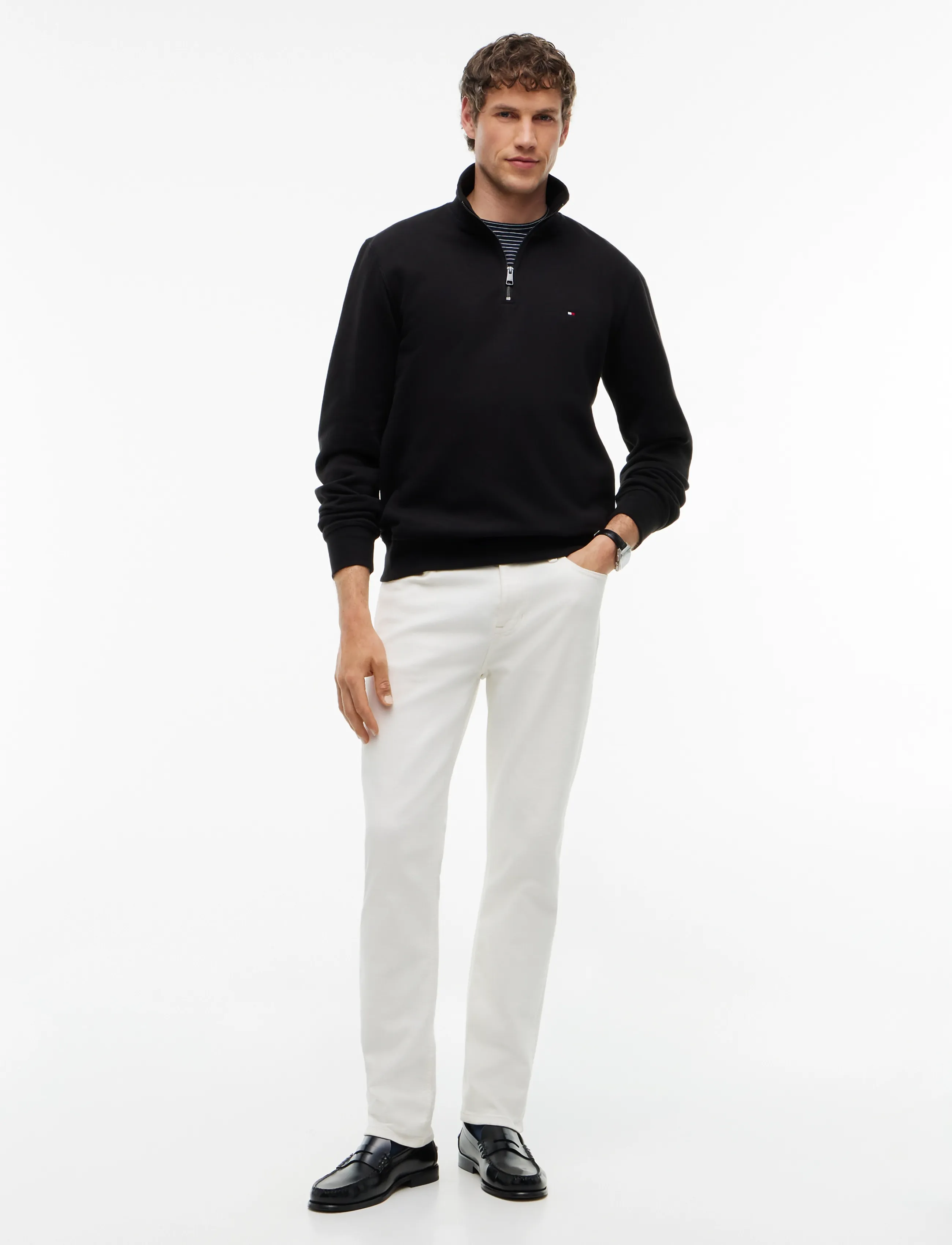 Tommy Hilfiger - ESSENTIAL FLEECE 1/4 ZIP - pullover mit halbem reißverschluss - black - 5