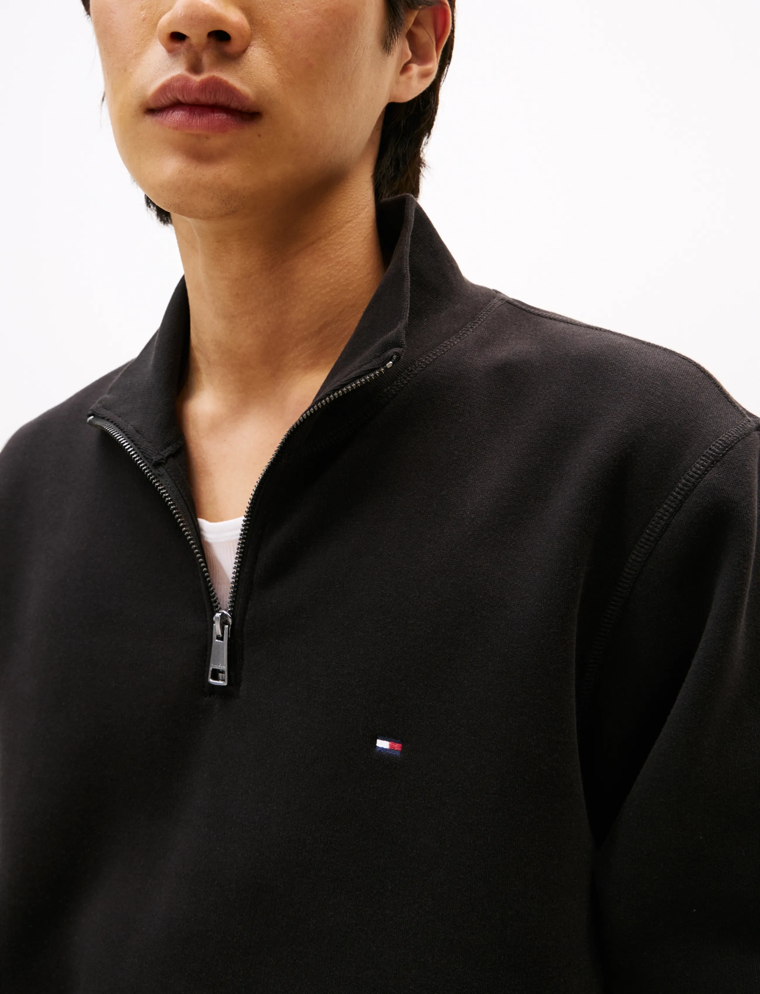 Tommy Hilfiger - ESSENTIAL FLEECE 1/4 ZIP - pullover mit halbem reißverschluss - black - 5