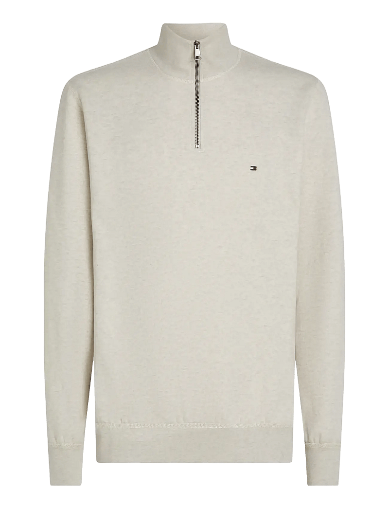 Tommy Hilfiger - ESSENTIAL FLEECE 1/4 ZIP - heathered oatmilk - 1