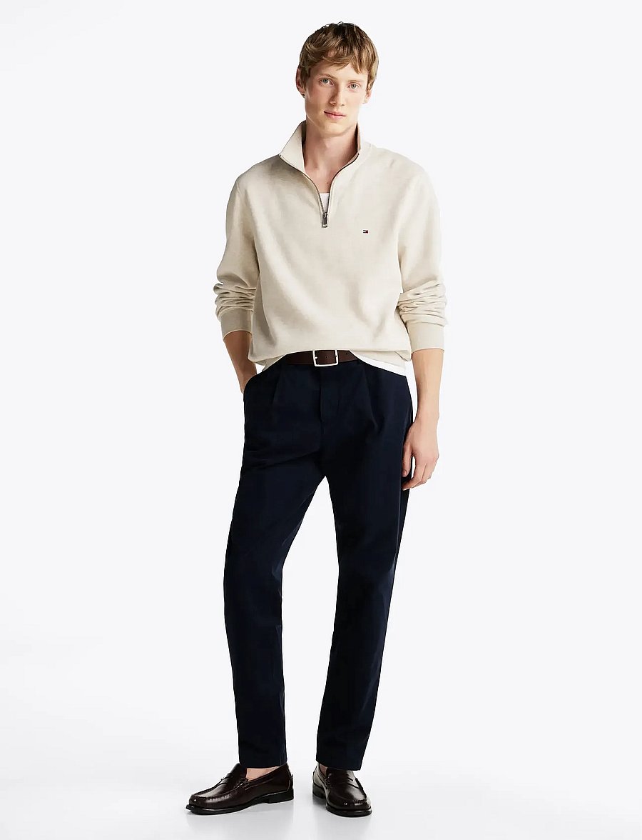 Tommy Hilfiger - ESSENTIAL FLEECE 1/4 ZIP - heathered oatmilk - 3