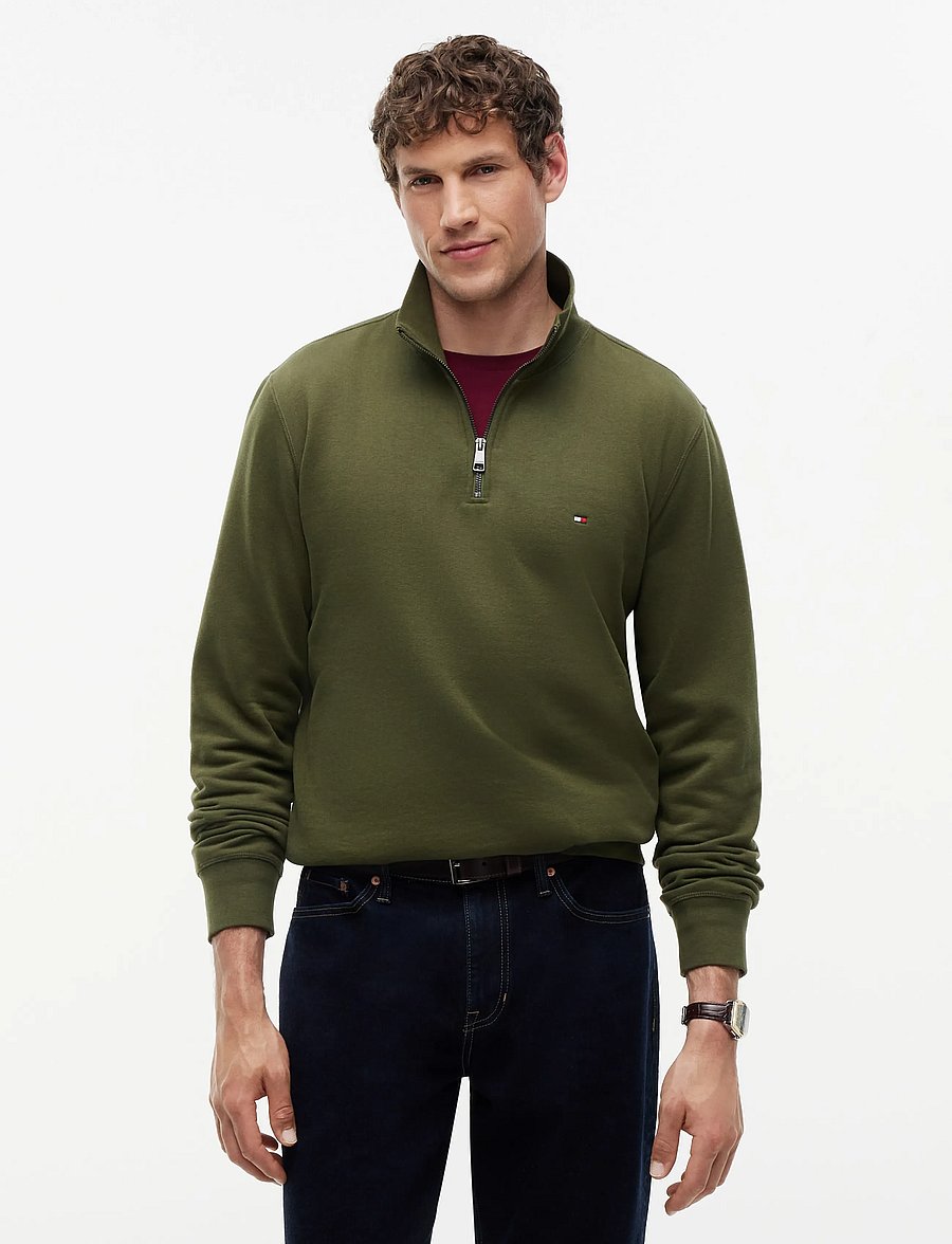 Tommy Hilfiger - ESSENTIAL FLEECE 1/4 ZIP - pullover mit halbem reißverschluss - huntsman green - 0