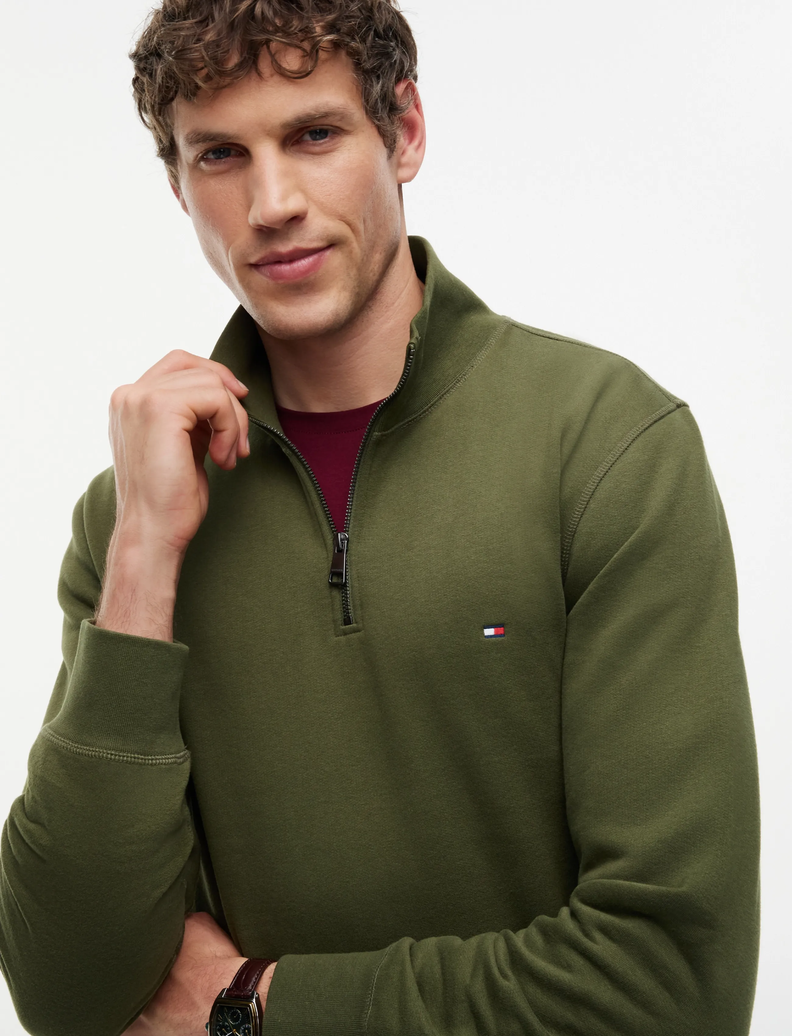 Tommy Hilfiger - ESSENTIAL FLEECE 1/4 ZIP - pullover mit halbem reißverschluss - huntsman green - 3