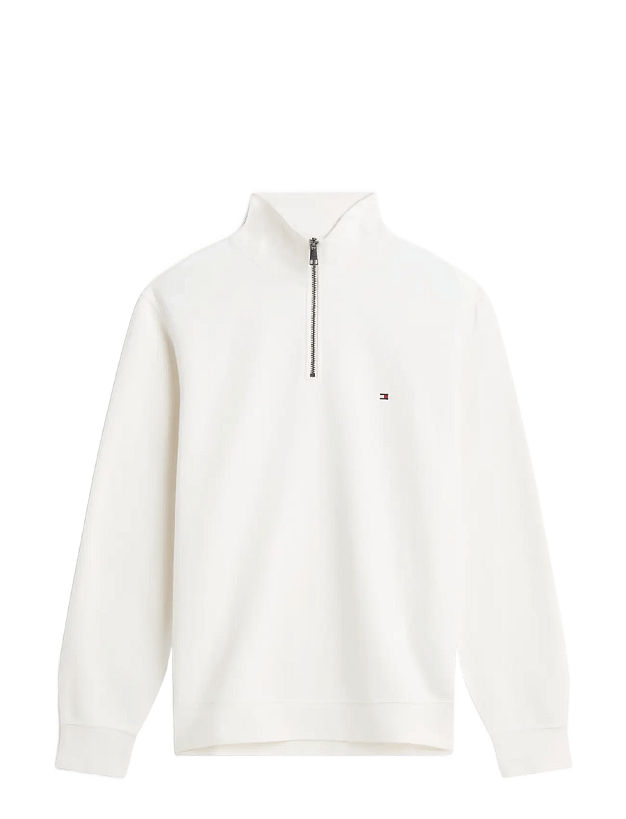 Tommy Hilfiger - ESSENTIAL FLEECE 1/4 ZIP - pullover mit halbem reißverschluss - ivory petal - 1