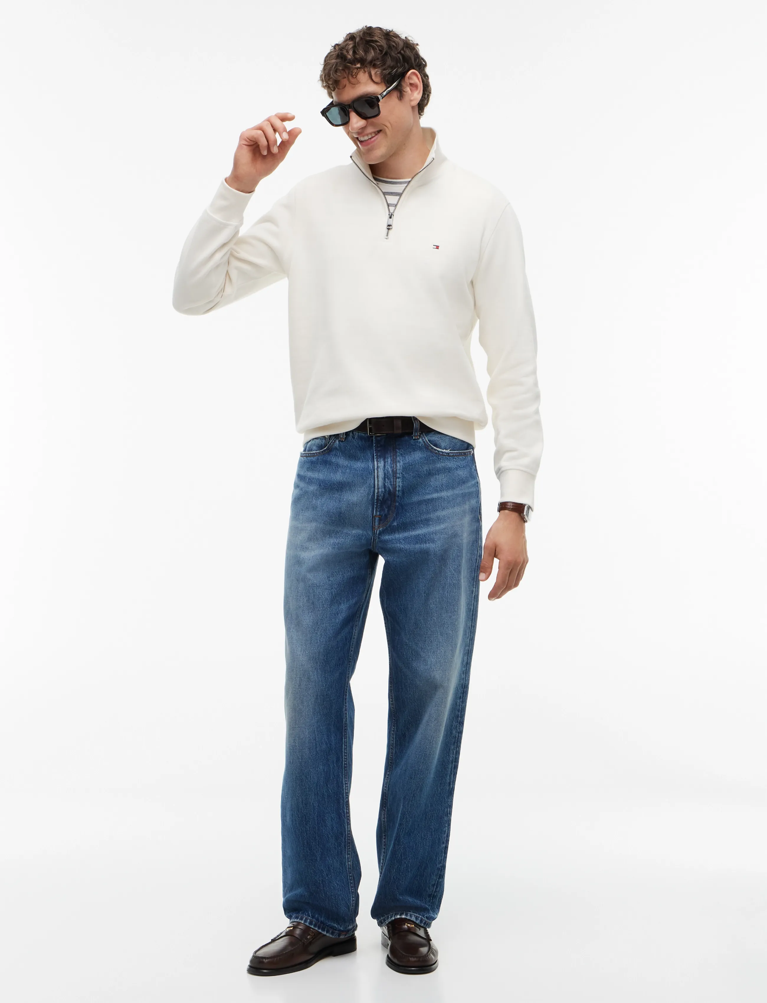 Tommy Hilfiger - ESSENTIAL FLEECE 1/4 ZIP - pullover mit halbem reißverschluss - ivory petal - 4
