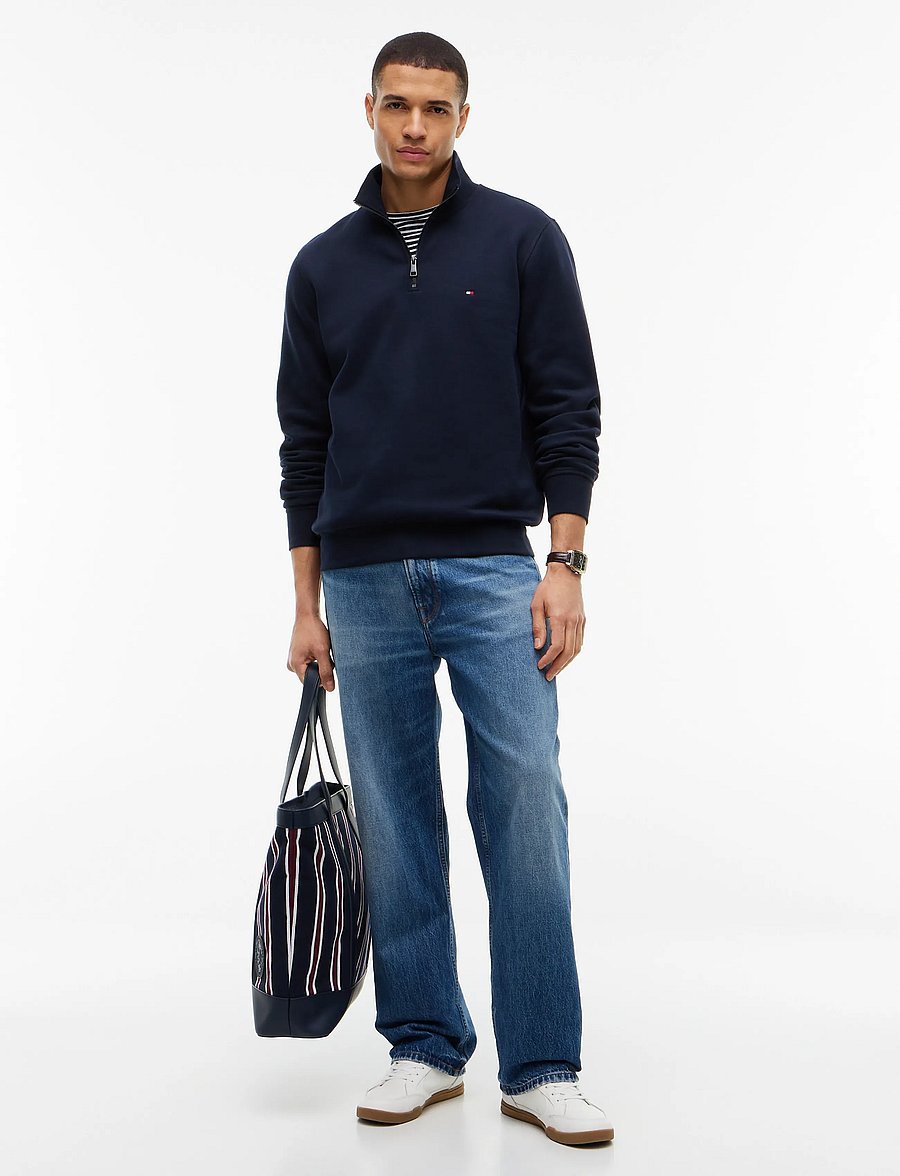 Tommy Hilfiger - ESSENTIAL FLEECE 1/4 ZIP - pullover mit halbem reißverschluss - navy blue - 5