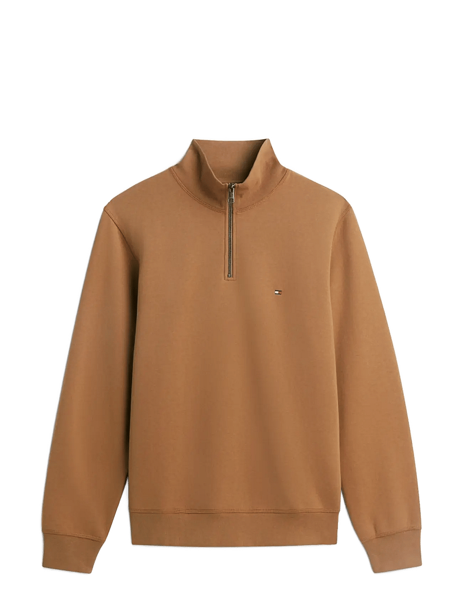 Tommy Hilfiger - ESSENTIAL FLEECE 1/4 ZIP - pullover mit halbem reißverschluss - timeless tawny - 1
