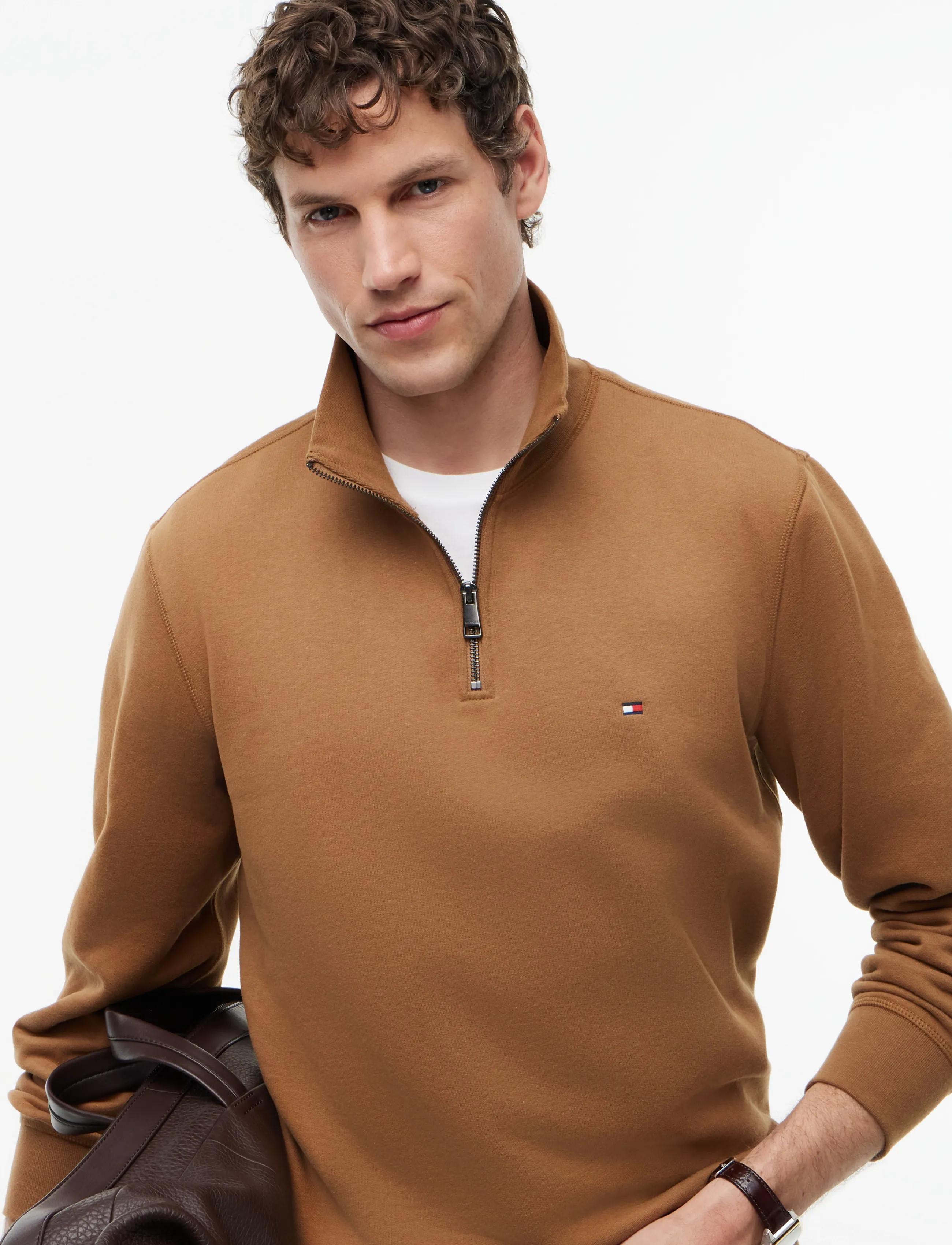Tommy Hilfiger - ESSENTIAL FLEECE 1/4 ZIP - pullover mit halbem reißverschluss - timeless tawny - 3