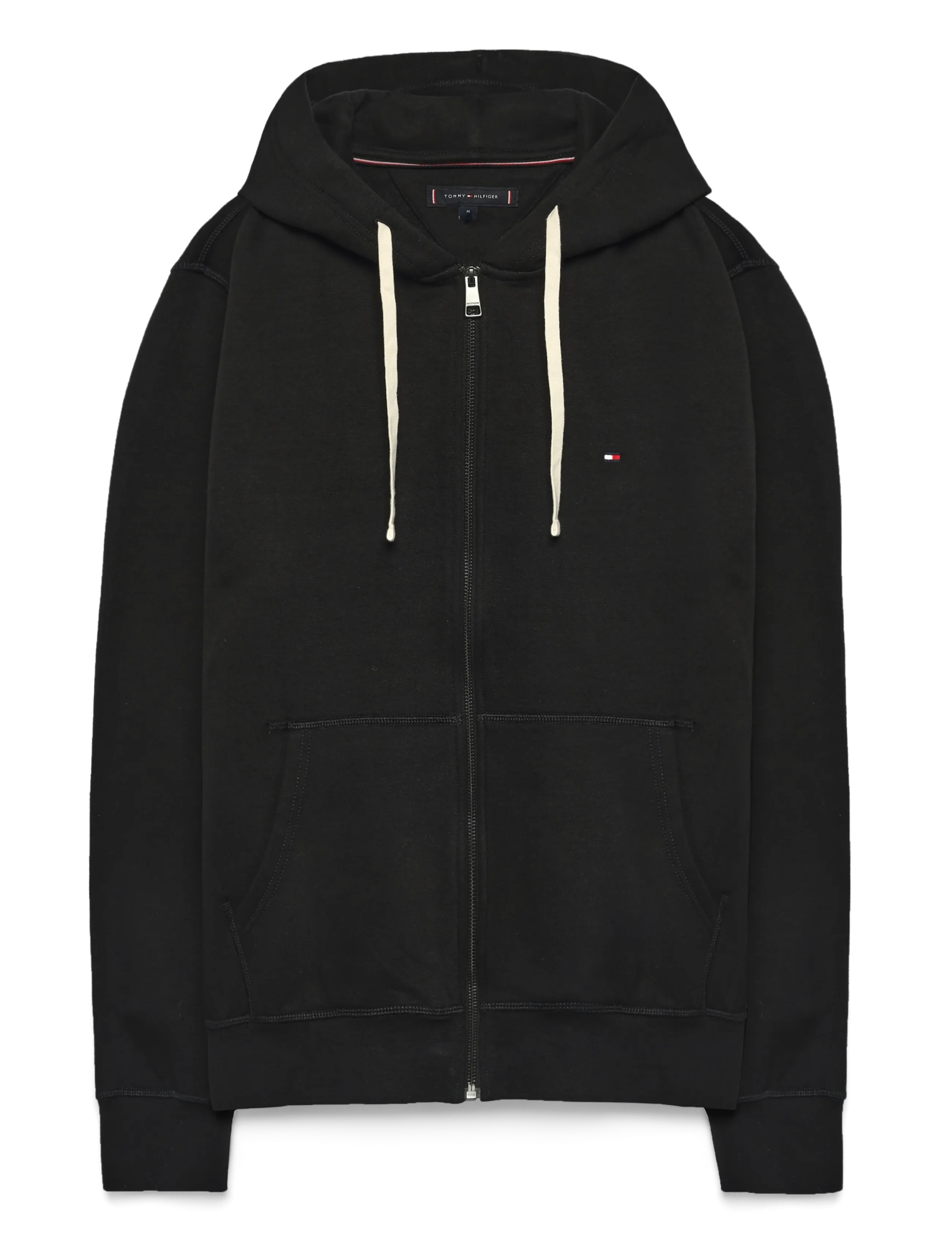 Tommy Hilfiger ESSENTIAL FLEECE ZIP THROUGH - Kläder - BLACK / black