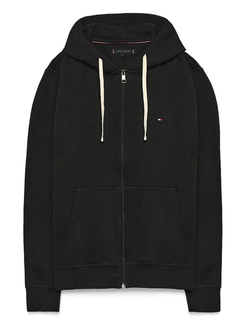 Tommy Hilfiger - ESSENTIAL FLEECE ZIP THROUGH - kapuzenpullover - black - 1