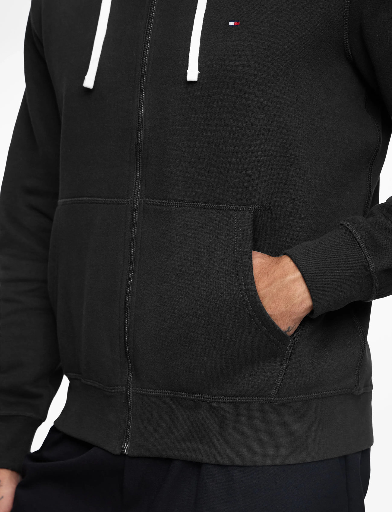 Tommy Hilfiger - ESSENTIAL FLEECE ZIP THROUGH - kapuzenpullover - black - 5