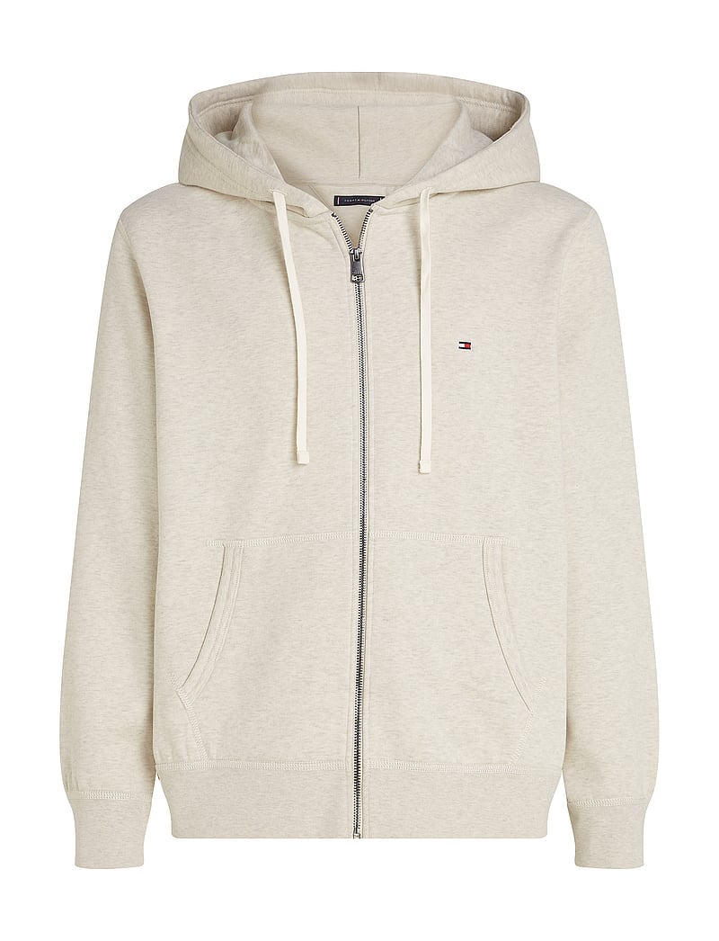 Tommy Hilfiger - ESSENTIAL FLEECE ZIP THROUGH - hættetrøjer - heathered oatmilk - 1