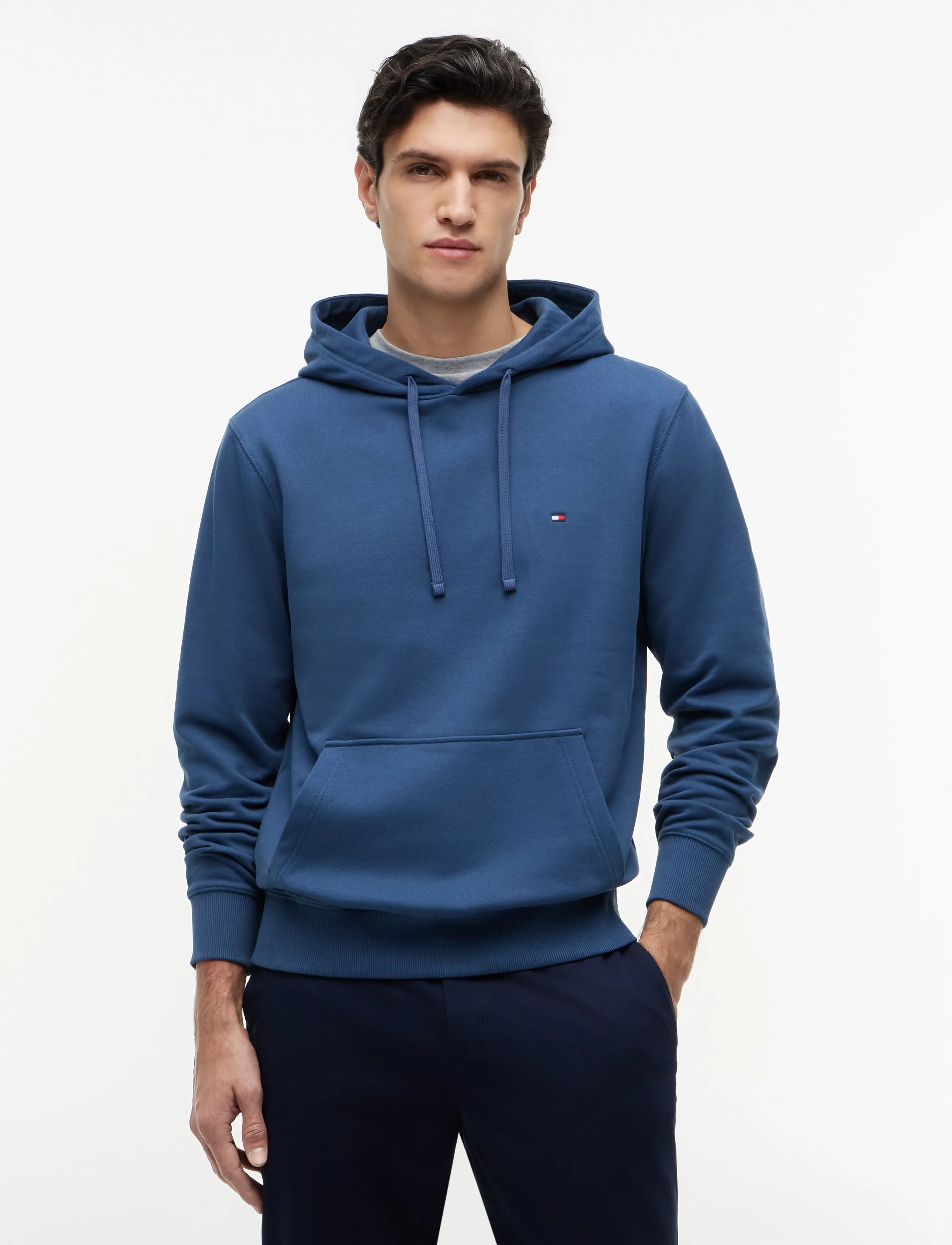Tommy Hilfiger ESSENTIAL TERRY HOODY - Bestsellere - AEGEAN SEA / blue