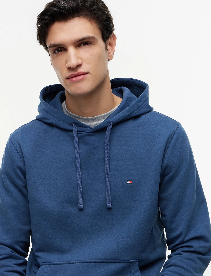 Tommy Hilfiger - ESSENTIAL TERRY HOODY - hættetrøjer - aegean sea - 4