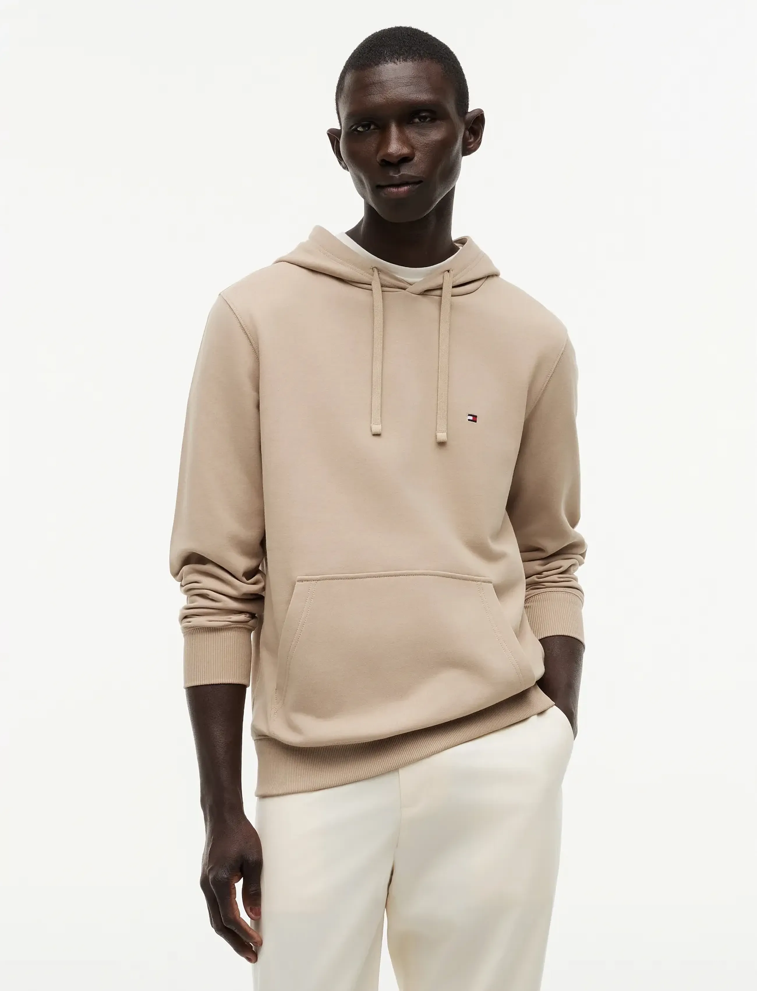 Tommy Hilfiger ESSENTIAL TERRY HOODY - Sweatshirts - BATIQUE KHAKI / beige