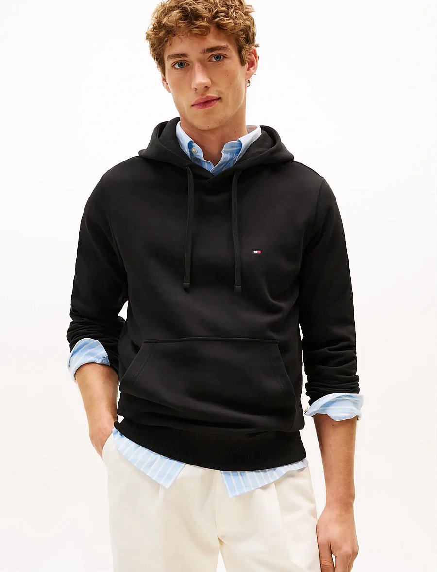 Tommy Hilfiger - ESSENTIAL TERRY HOODY - kapuzenpullover - black - 0