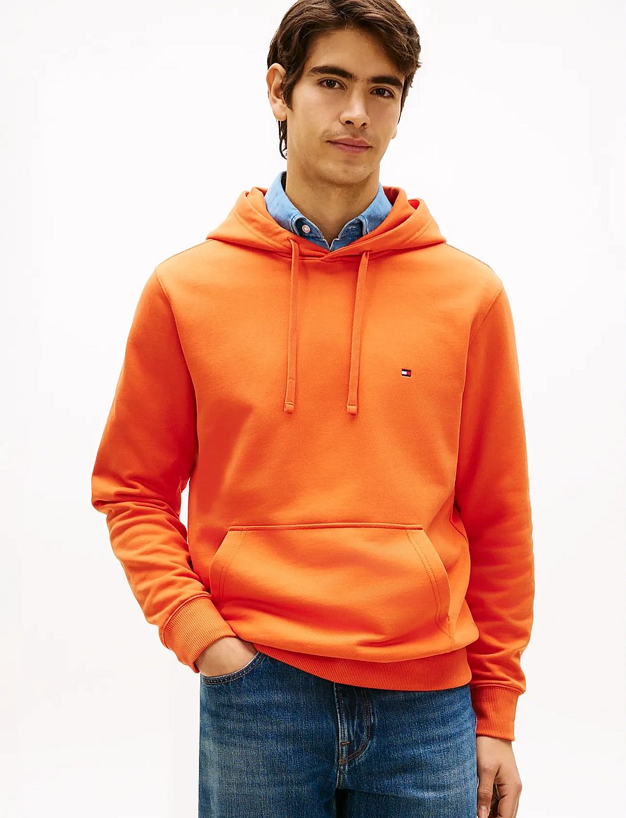 Tommy Hilfiger - ESSENTIAL TERRY HOODY - kapuzenpullover - brilliant orange - 0