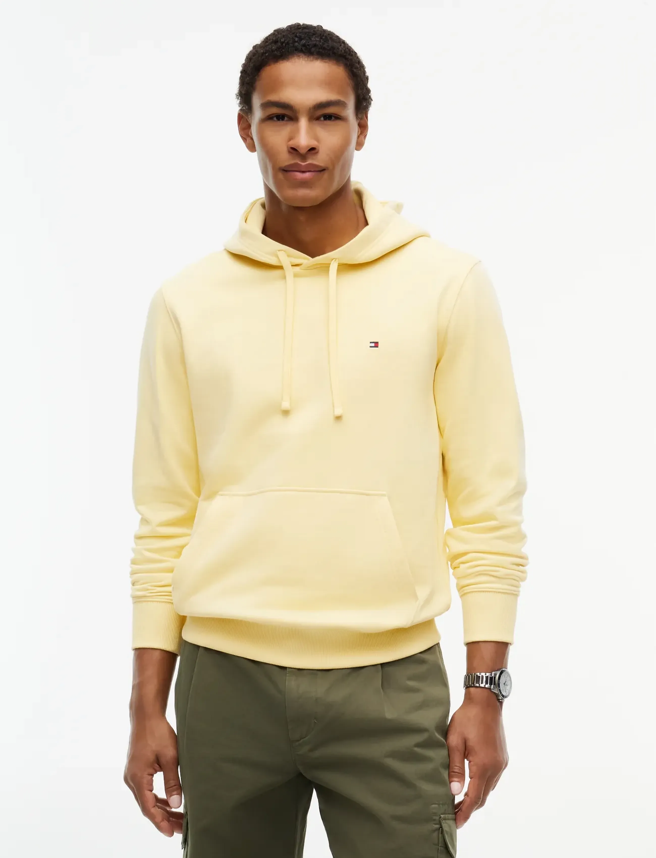 Tommy Hilfiger ESSENTIAL TERRY HOODY - Sweatshirts - LIGHT DAFFODIL / yellow