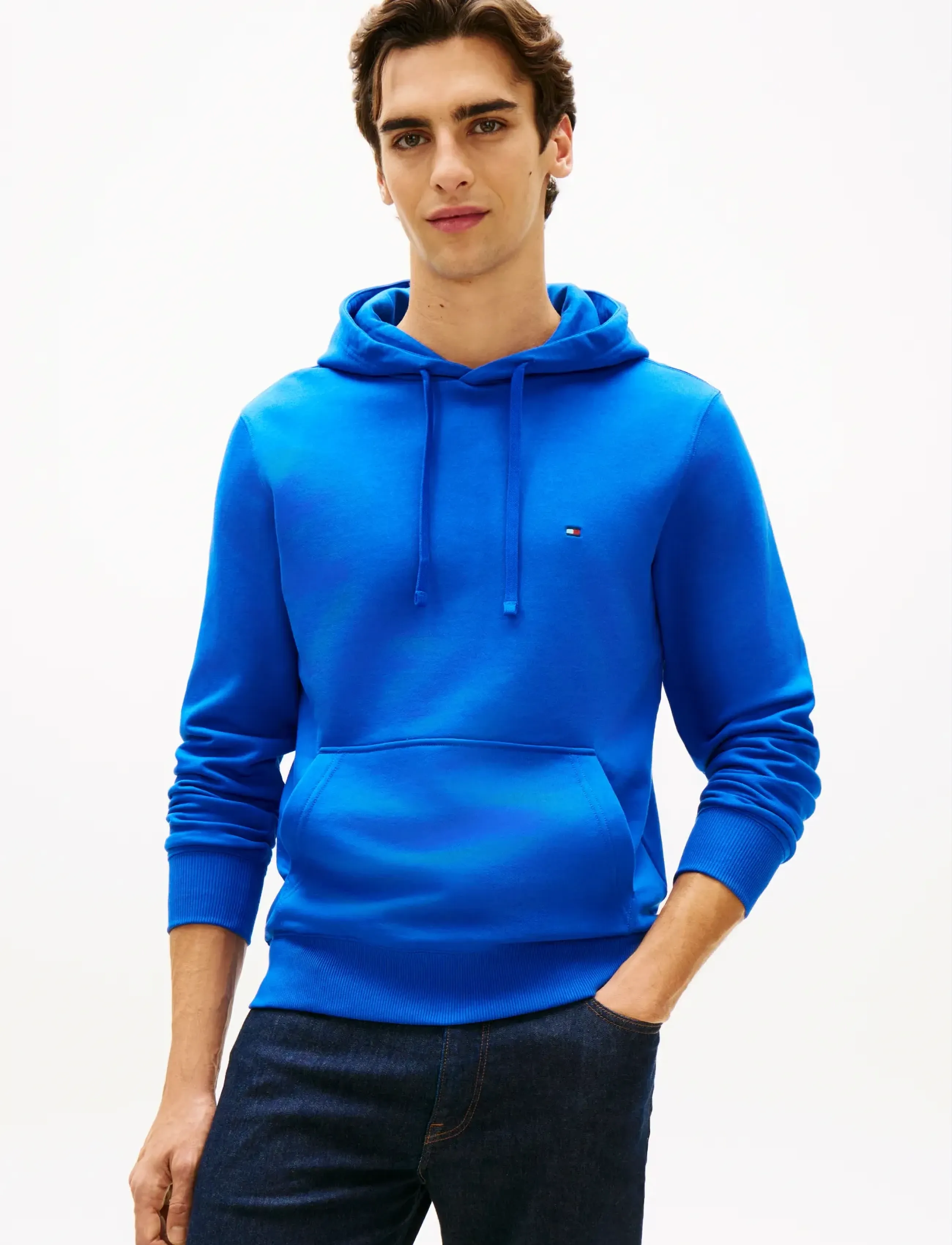 Tommy Hilfiger ESSENTIAL TERRY HOODY - Tøj - REGAL BLUE / blue
