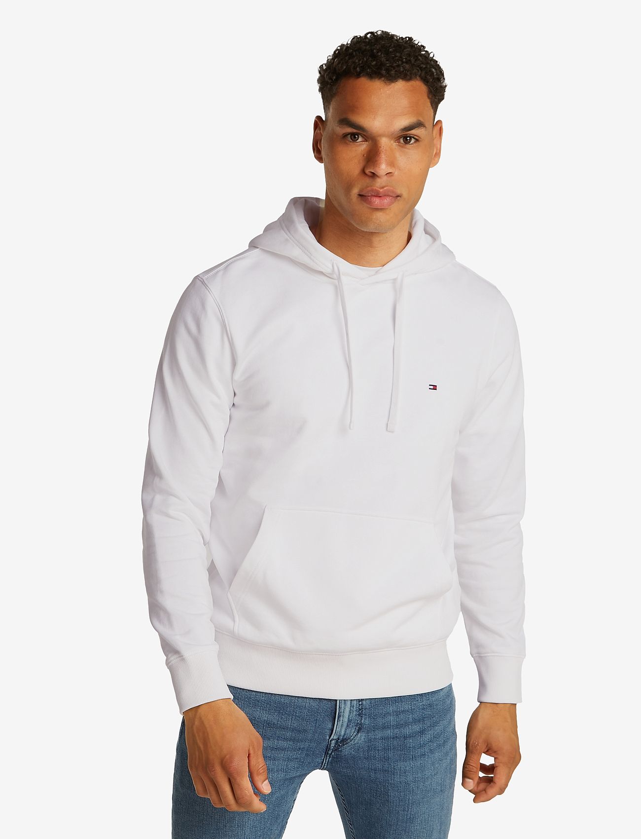 Tommy Hilfiger - ESSENTIAL TERRY HOODY - kapuutsiga dressipluusid - white - 0