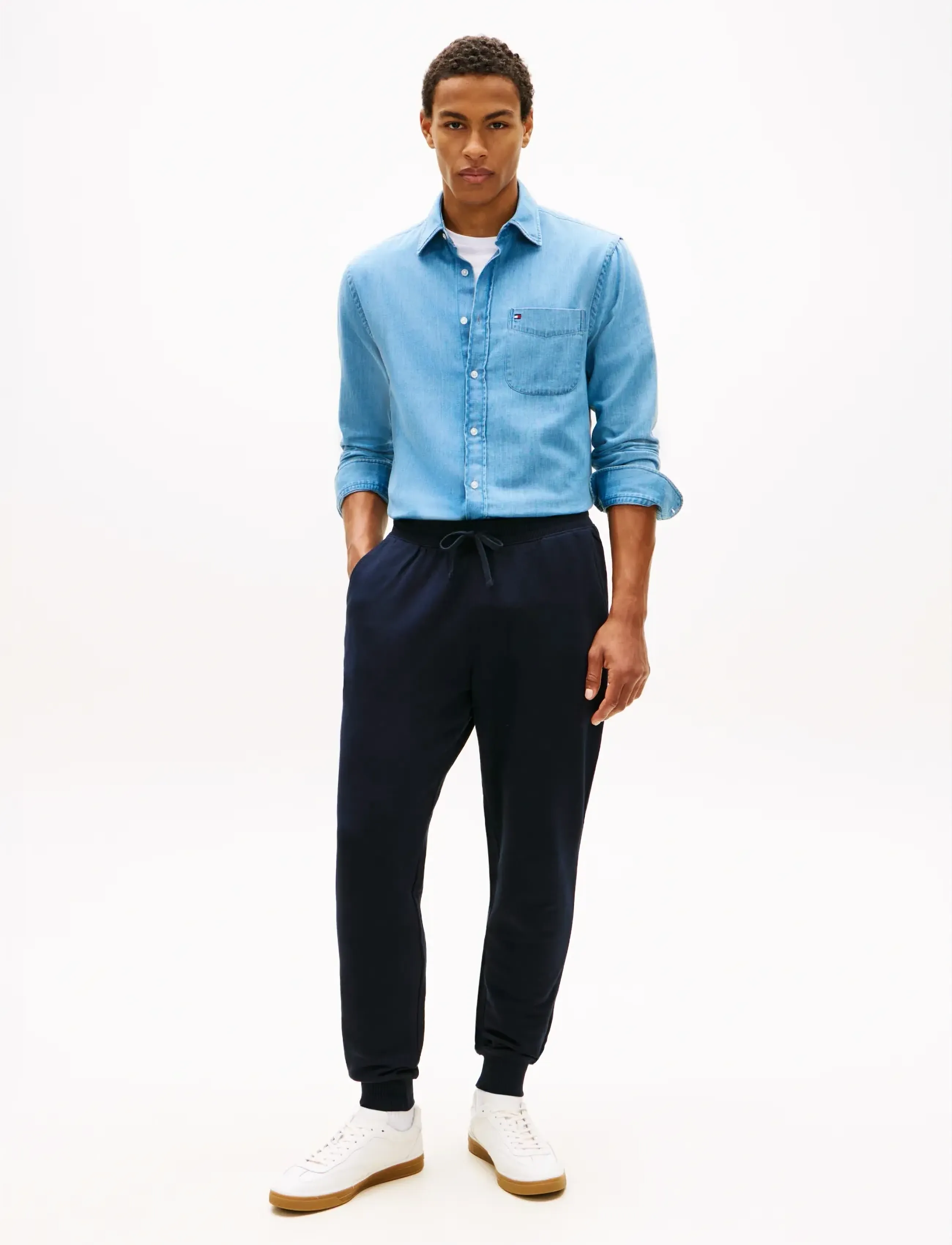 Tommy Hilfiger - ESSENTIAL TERRY SWEATPANTS - mænd - desert sky - 3
