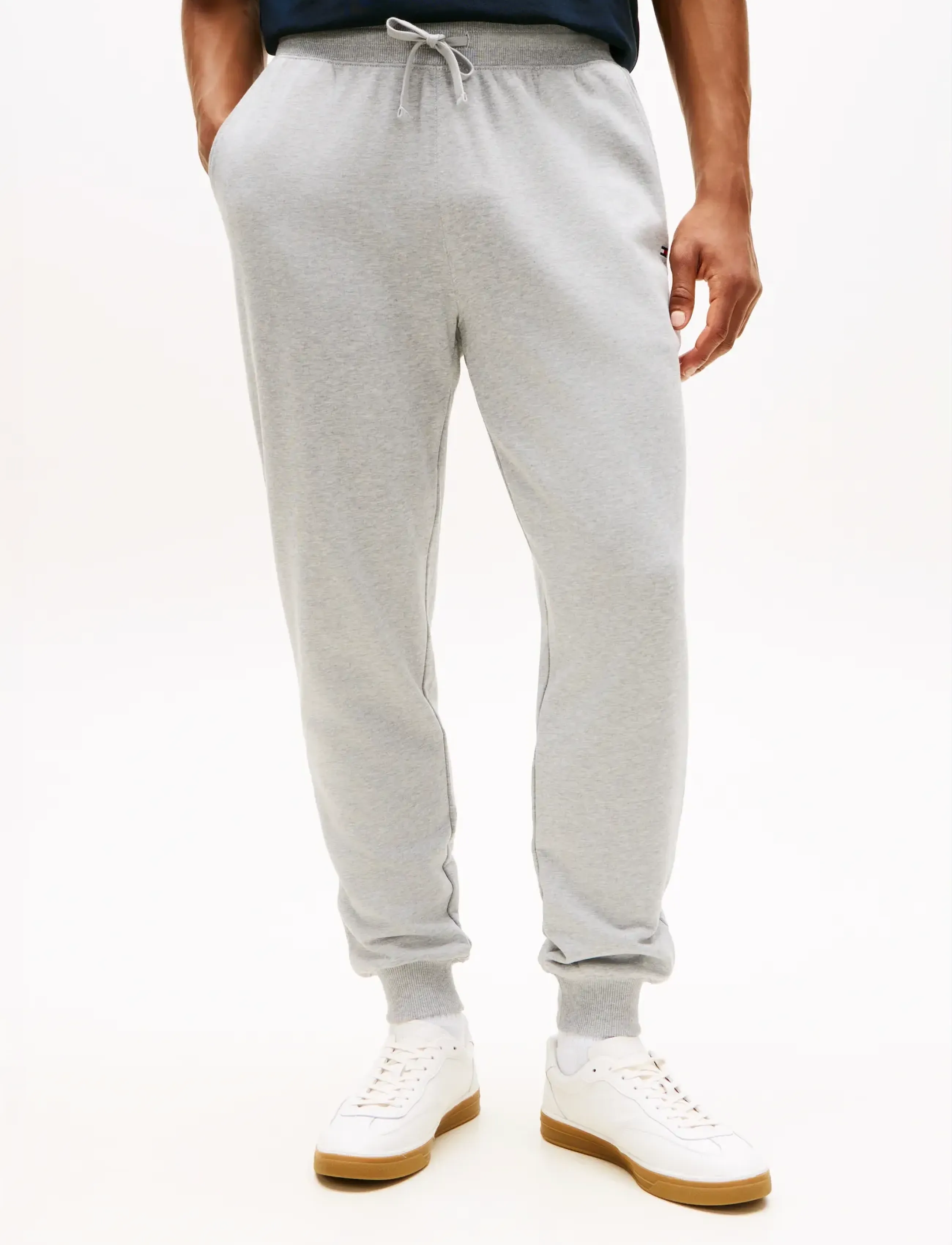 Tommy Hilfiger ESSENTIAL TERRY SWEATPANTS - Preppy - LIGHT GREY HEATHER / grey