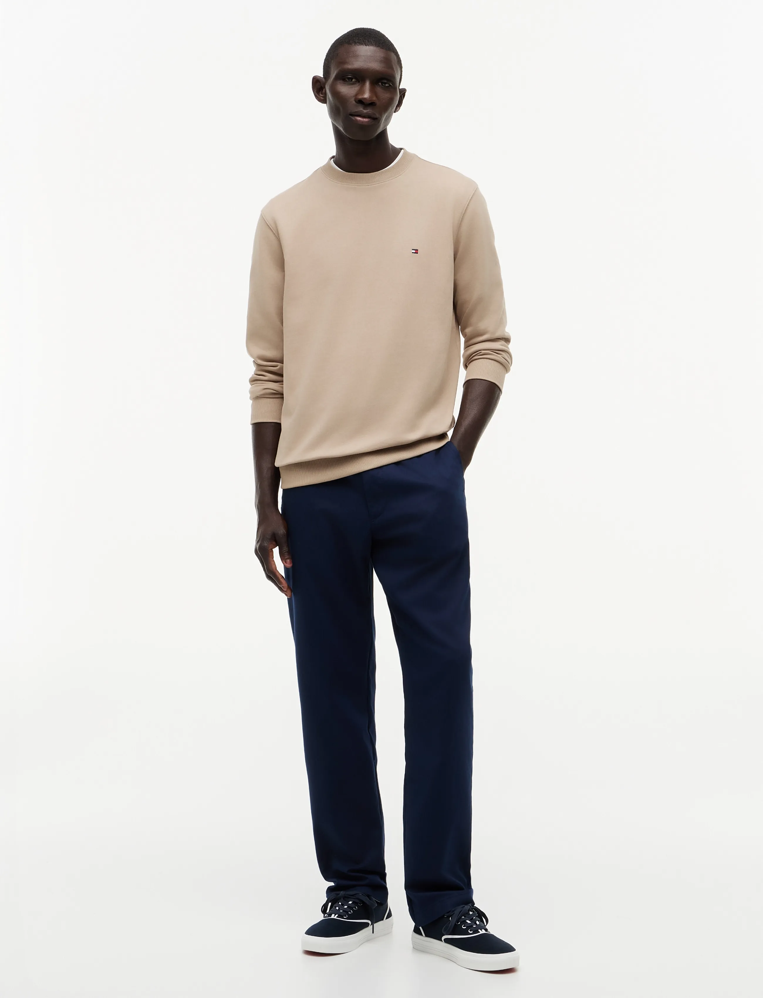 Tommy Hilfiger - ESSENTIAL TERRY CREWNECK - sweatshirts - batique khaki - 4