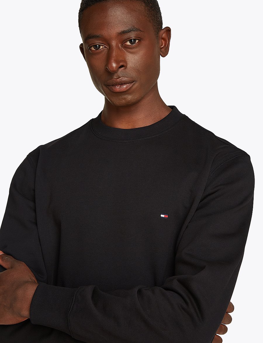 Tommy Hilfiger - ESSENTIAL TERRY CREWNECK - collegepaidat - black - 3