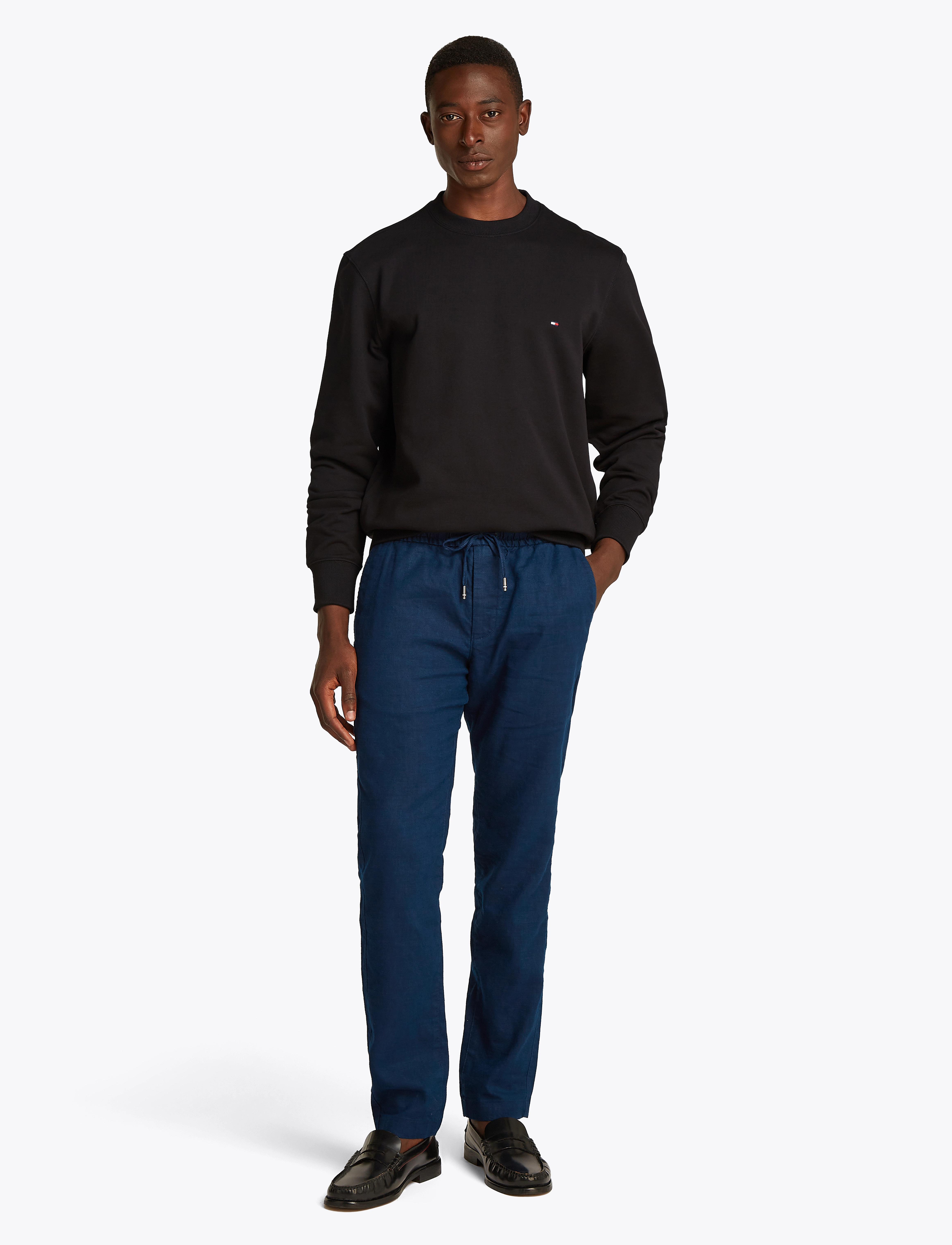 Tommy Hilfiger - ESSENTIAL TERRY CREWNECK - sweatshirts - black - 4