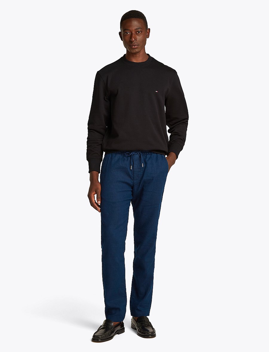 Tommy Hilfiger - ESSENTIAL TERRY CREWNECK - collegepaidat - black - 4