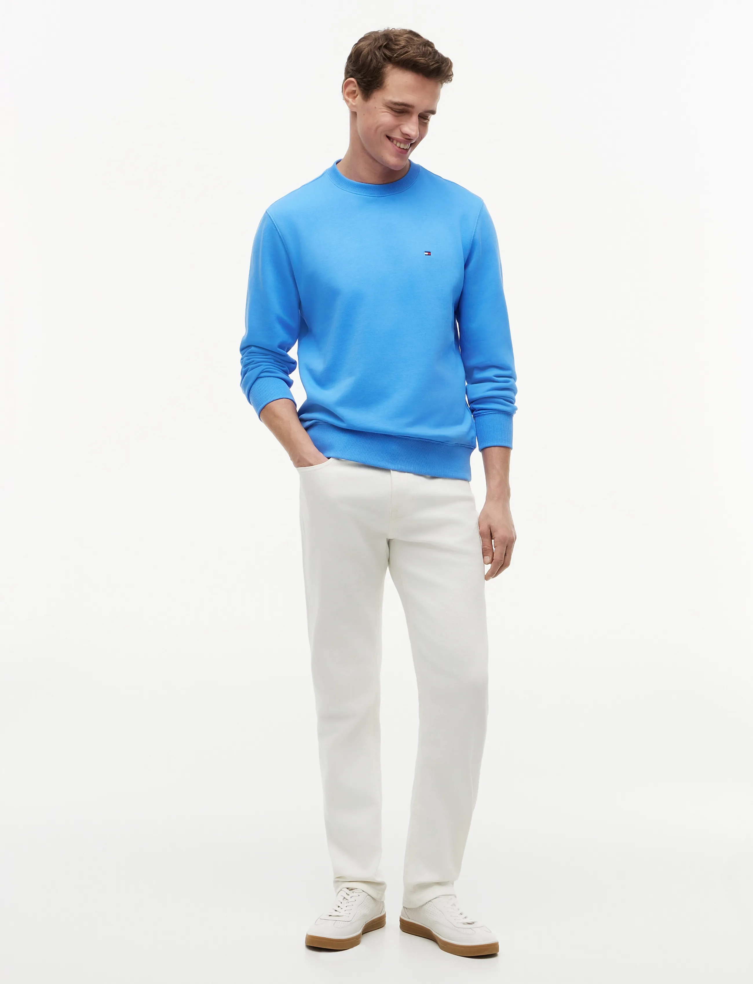 Tommy Hilfiger - ESSENTIAL TERRY CREWNECK - sweatshirts - blue spell - 4