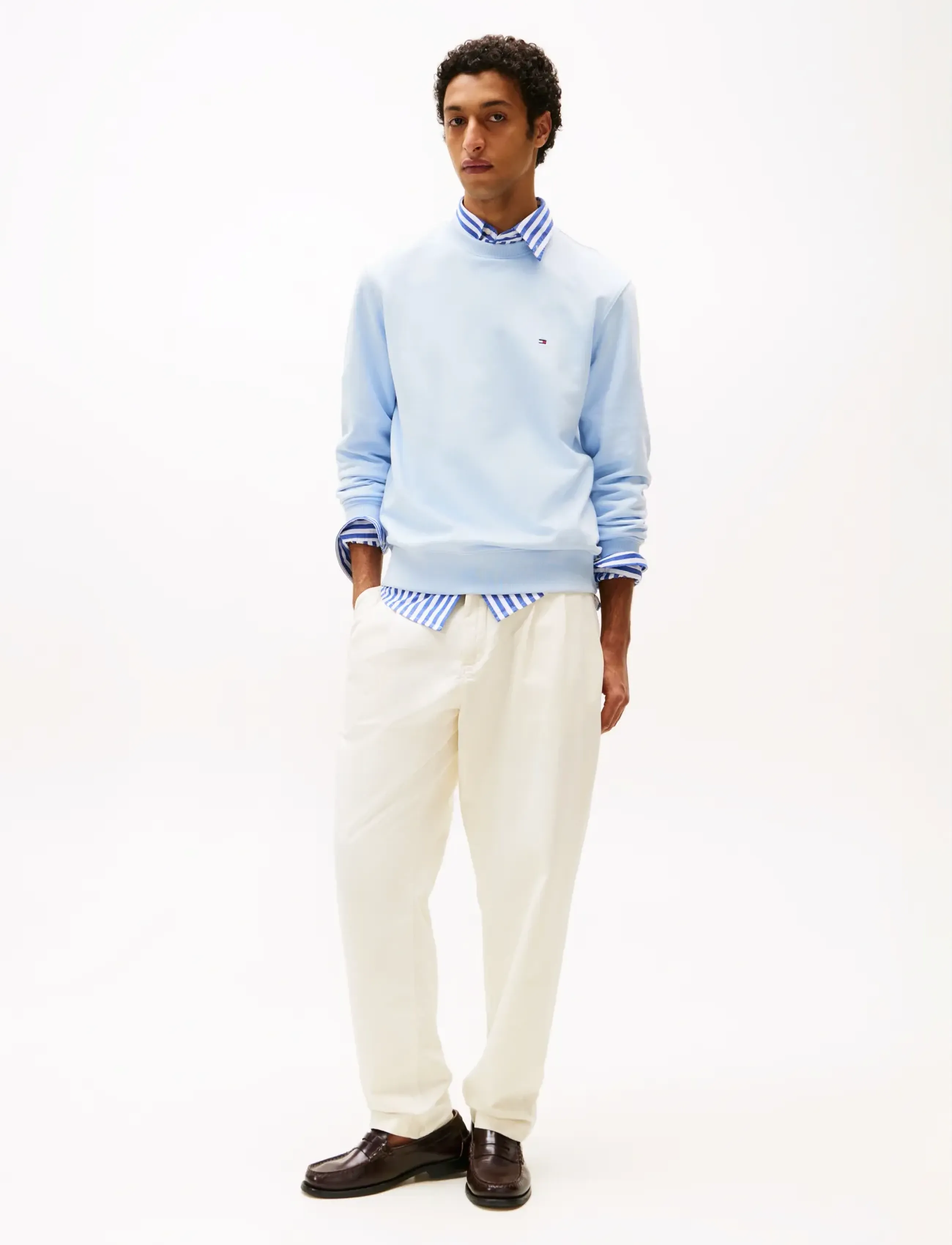 Tommy Hilfiger - ESSENTIAL TERRY CREWNECK - urlaubsfavoriten - breezy blue - 4