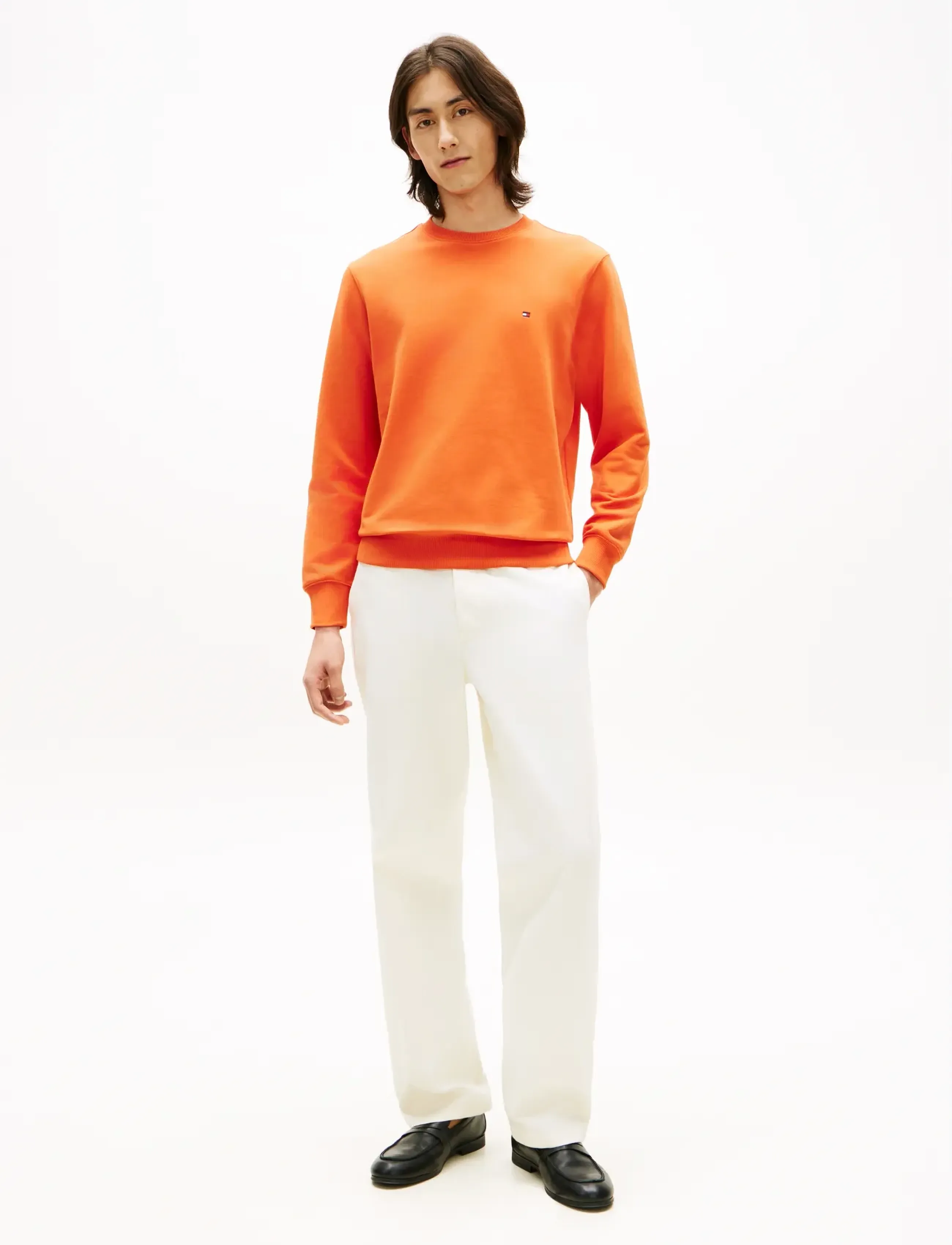Tommy Hilfiger - ESSENTIAL TERRY CREWNECK - urlaubsfavoriten - brilliant orange - 3