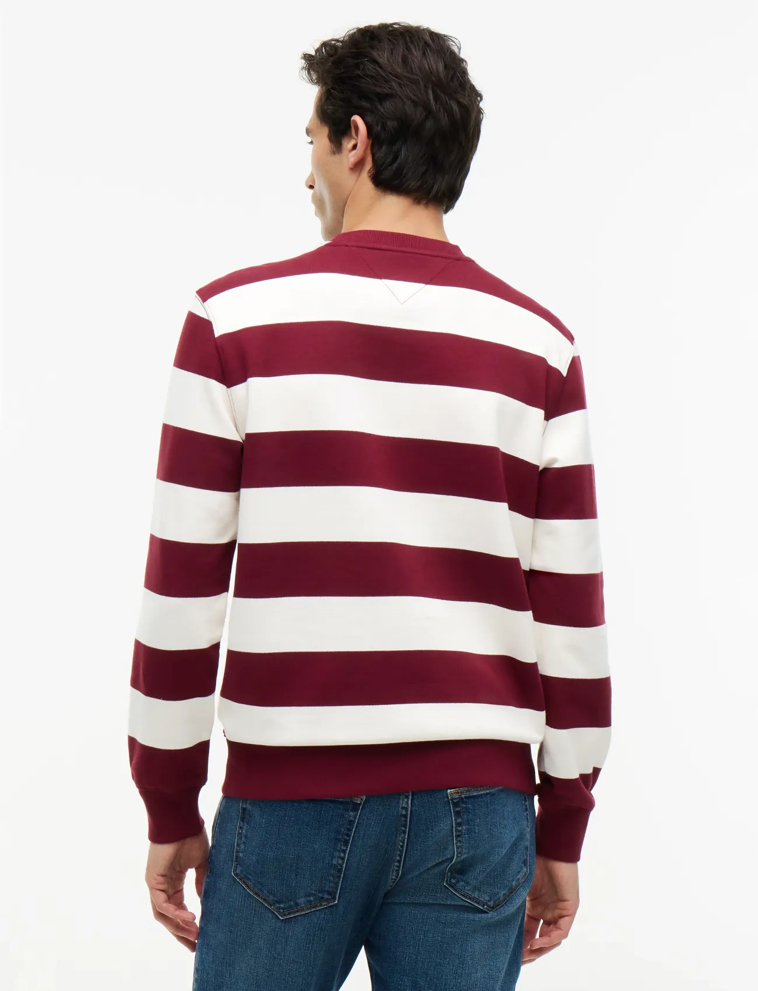 Tommy Hilfiger - ESSENTIAL TERRY CREWNECK - shoppa efter tillfälle - burgundy  ivory petal - 2