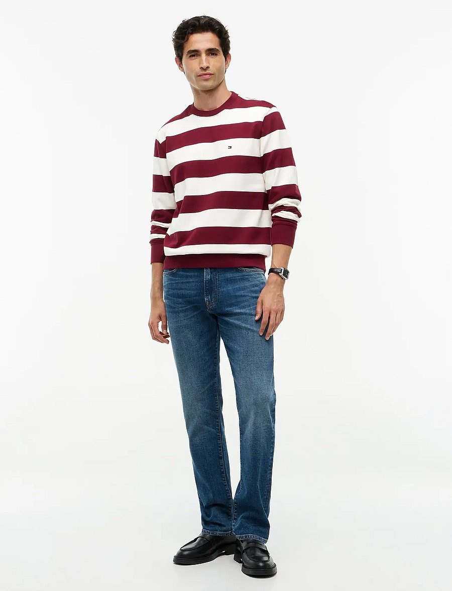 Tommy Hilfiger - ESSENTIAL TERRY CREWNECK - shoppa efter tillfälle - burgundy ivory petal - 4