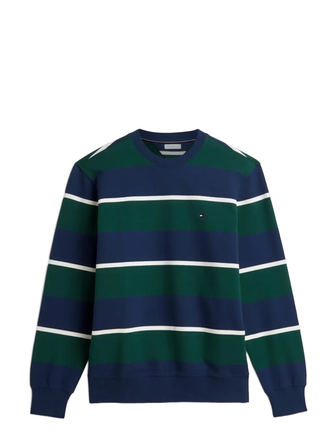 Tommy Hilfiger - ESSENTIAL TERRY CREWNECK - shoppa efter tillfälle - carbon navy  multi - 1