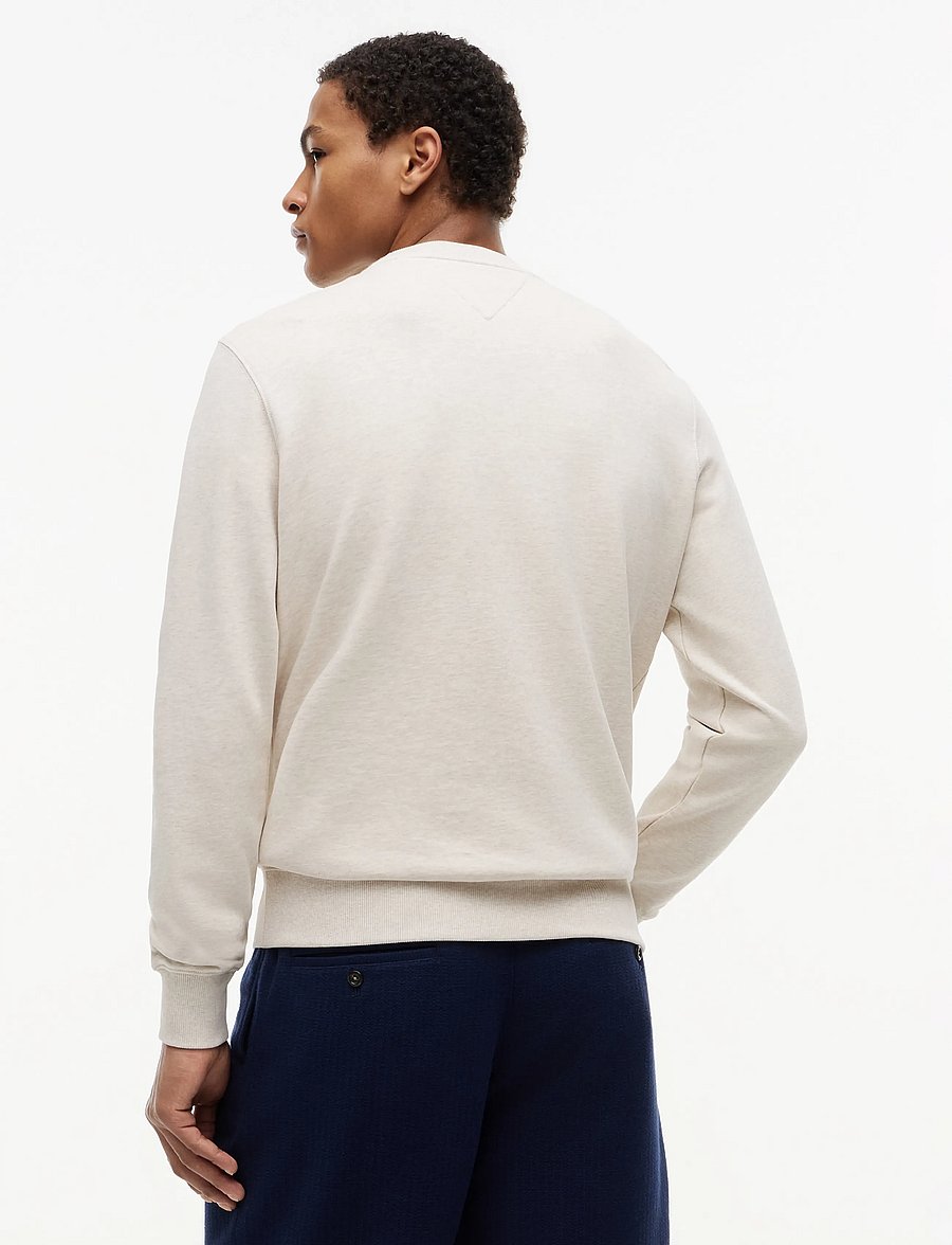 Tommy Hilfiger - ESSENTIAL TERRY CREWNECK - shop by occasion - heathered oatmilk - 3