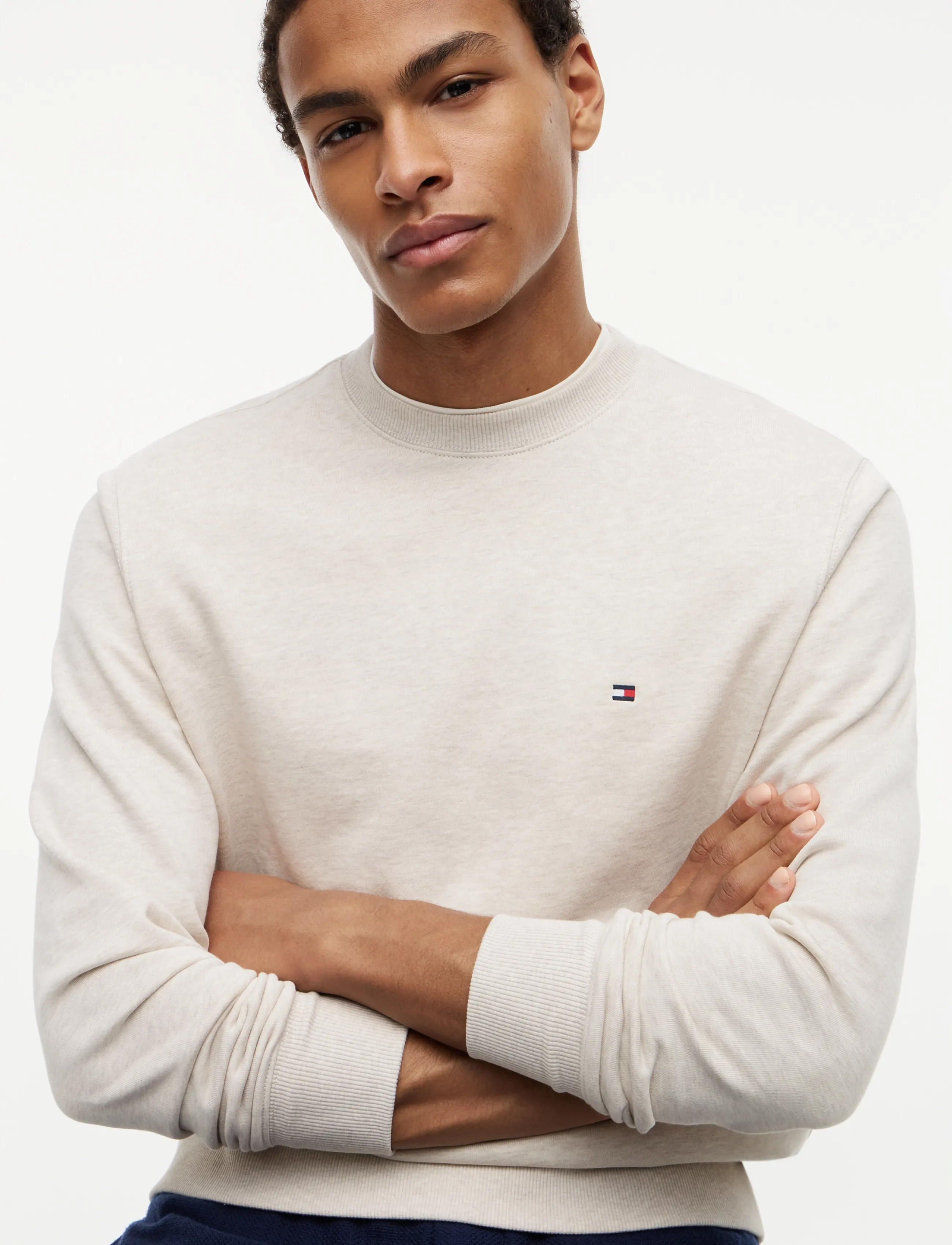 Tommy Hilfiger - ESSENTIAL TERRY CREWNECK - sweatshirts - heathered oatmilk - 4
