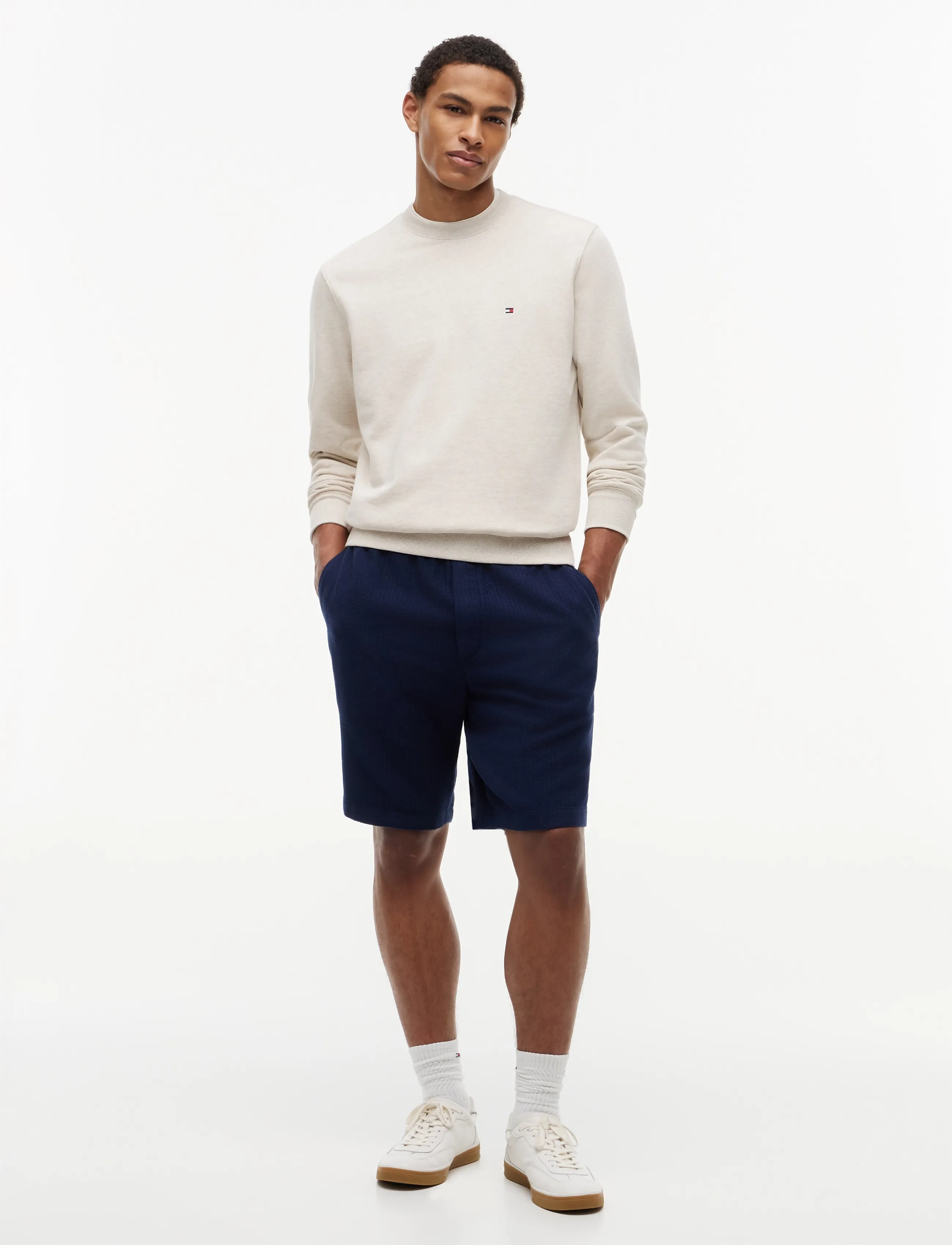 Tommy Hilfiger - ESSENTIAL TERRY CREWNECK - sweatshirts - heathered oatmilk - 5
